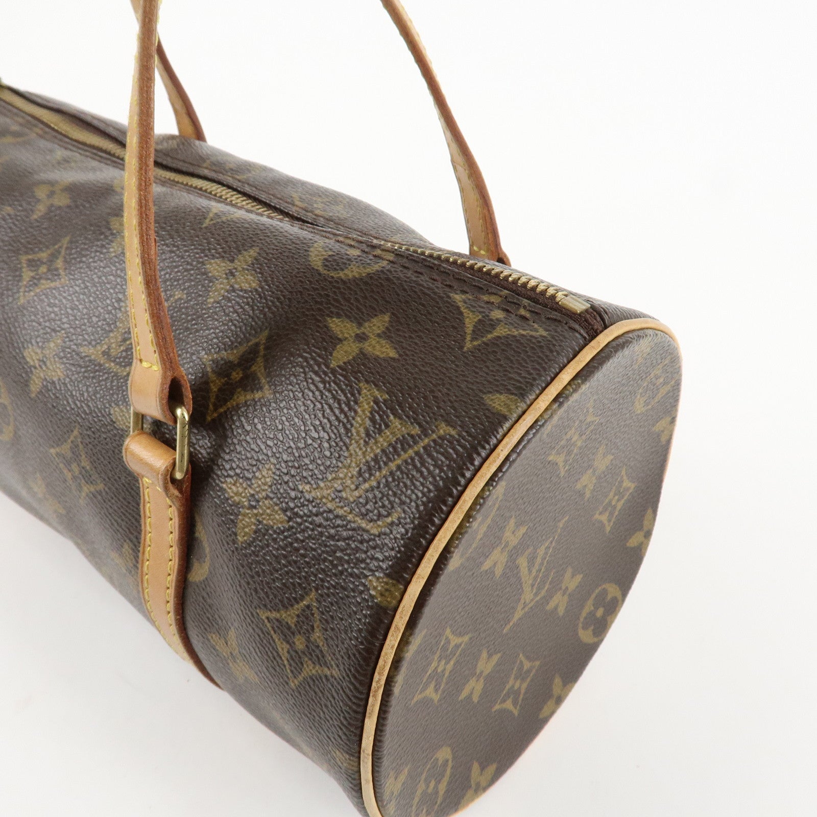 Louis Vuitton Monogram Papillon 26 Hand Bag Shoulder Bag Brown M51386 Used
