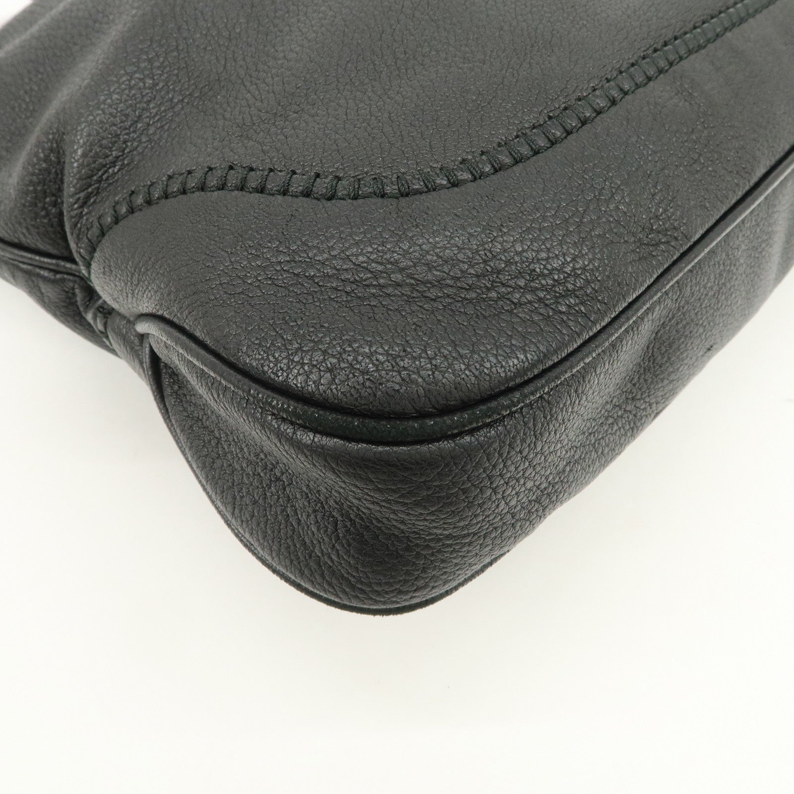 GUCCI New Jackie Leather 2Way Shoulder Hand Bag Black 246907