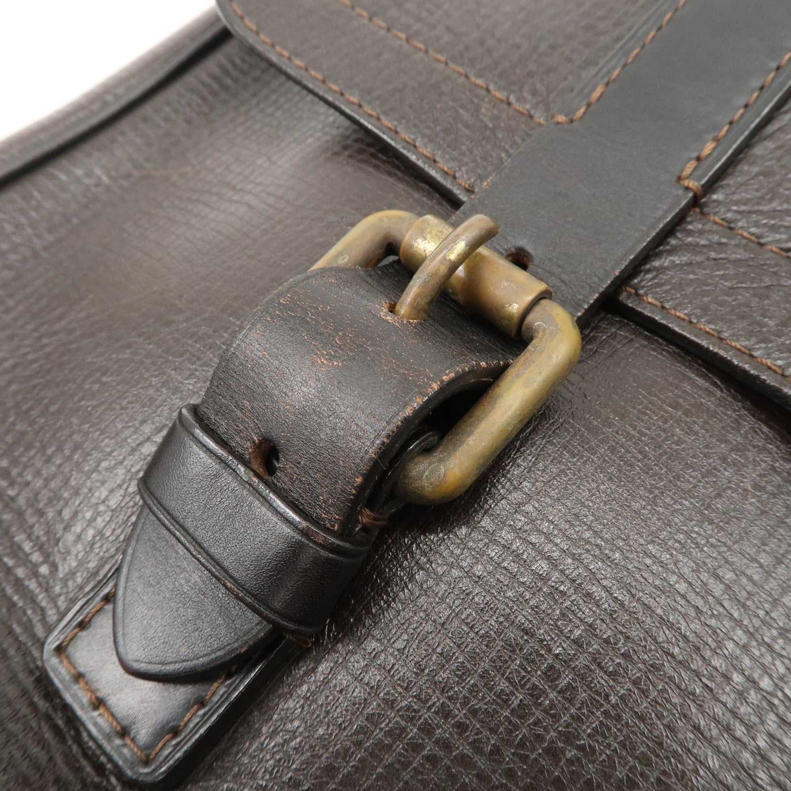 Louis Vuitton Utah Leather Irokuwa Crossbody Bag Cafe M92534 Used