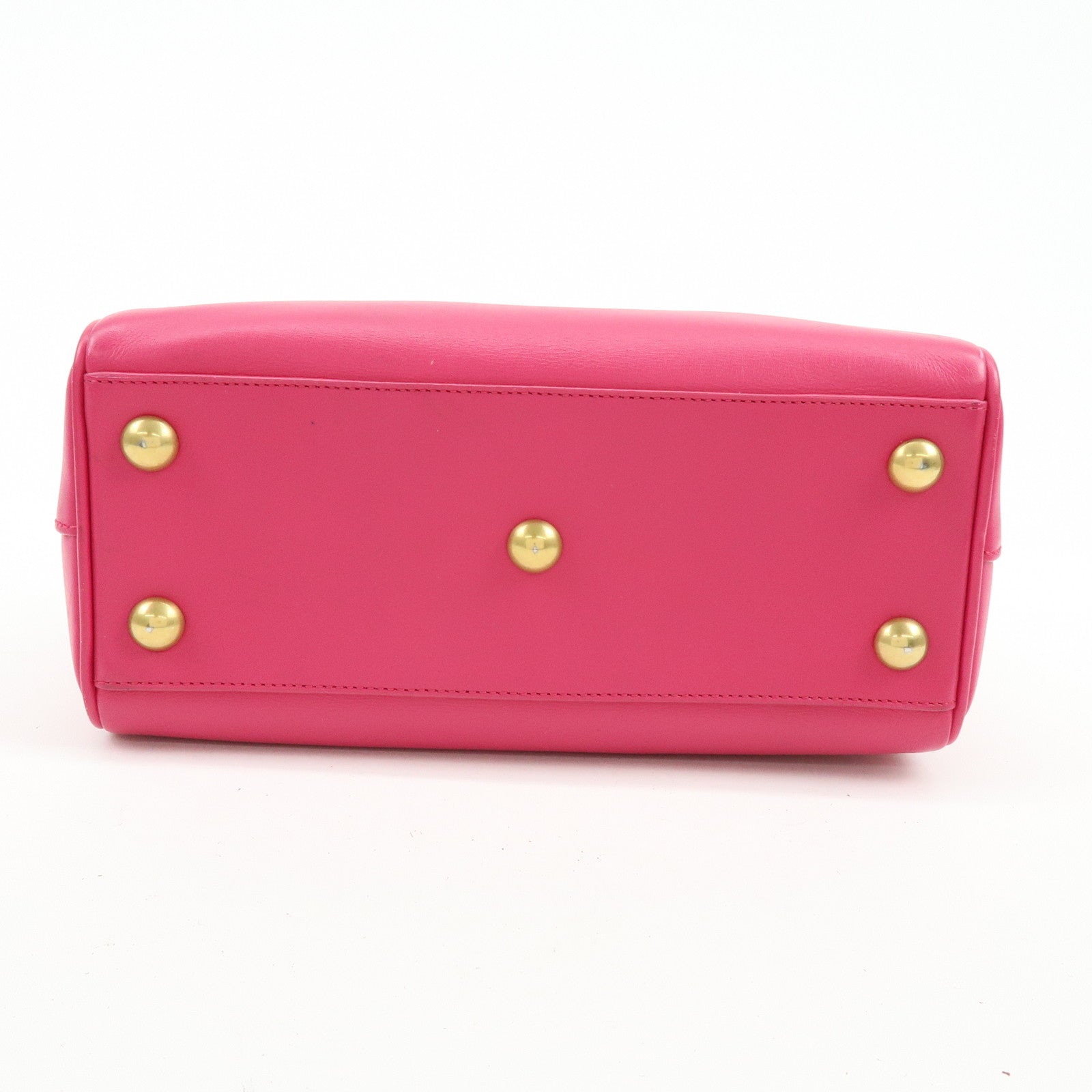 SAINT LAURENT PARIS BABY DUFFLE Leather 2WAY Bag Pink 330958