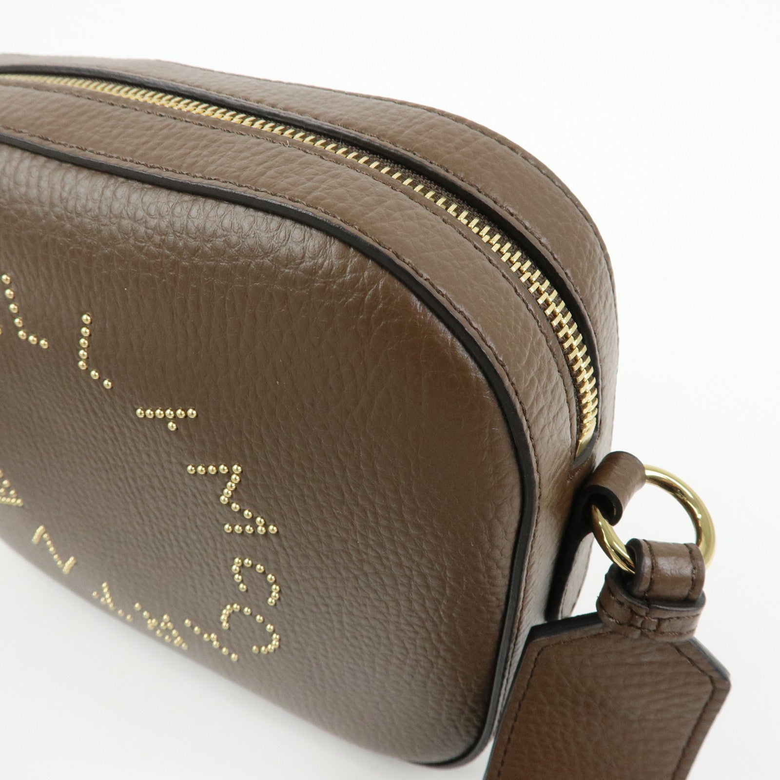 STELLA MCCARTNEY Faux Vegan Leathr Shoulder Crossbody Bag Brown