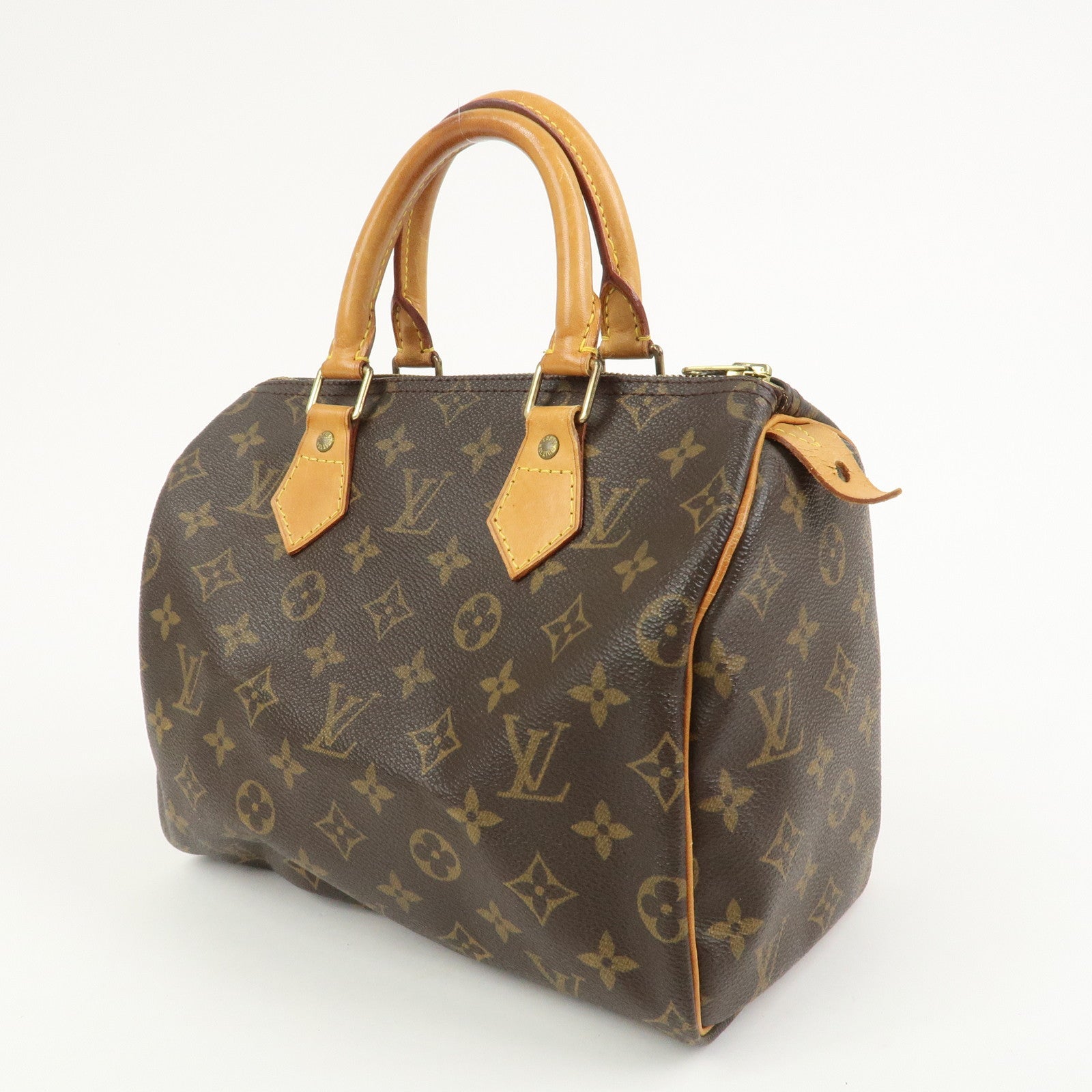 Louis Vuitton Monogram Speedy 25 Boston Bag Hand Bag Brown M41528