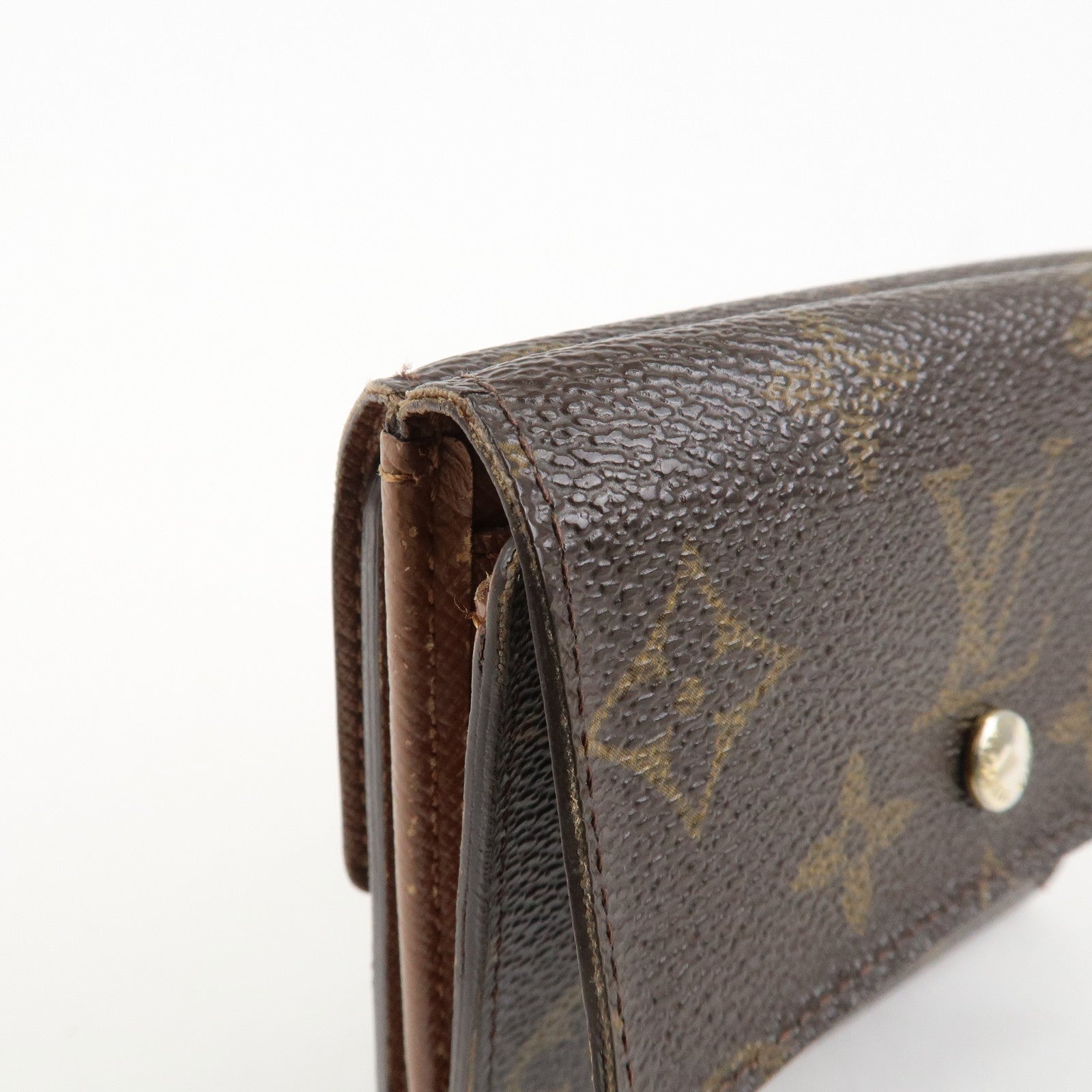 Louis Vuitton Monogram Porte Monnaie Billet Carte Credit M61652 Used