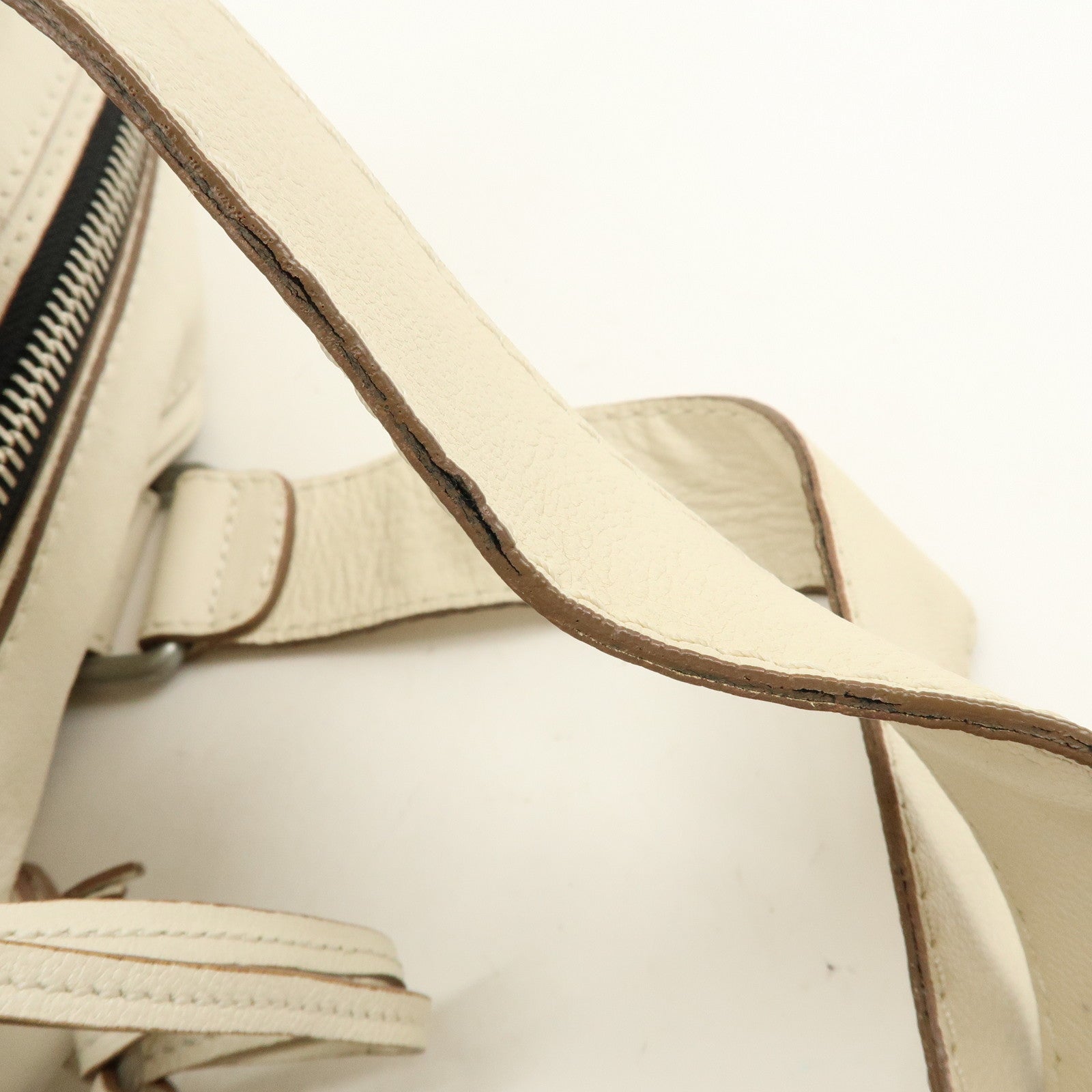 Chloe Betty Leather Shoulder Bag Satchel Bag Ivory