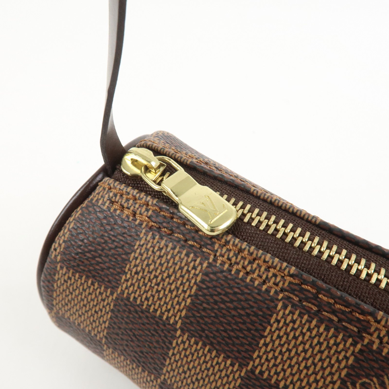 Louis Vuitton Damier Ebene Mini Pouch for Papillon Bag Brown