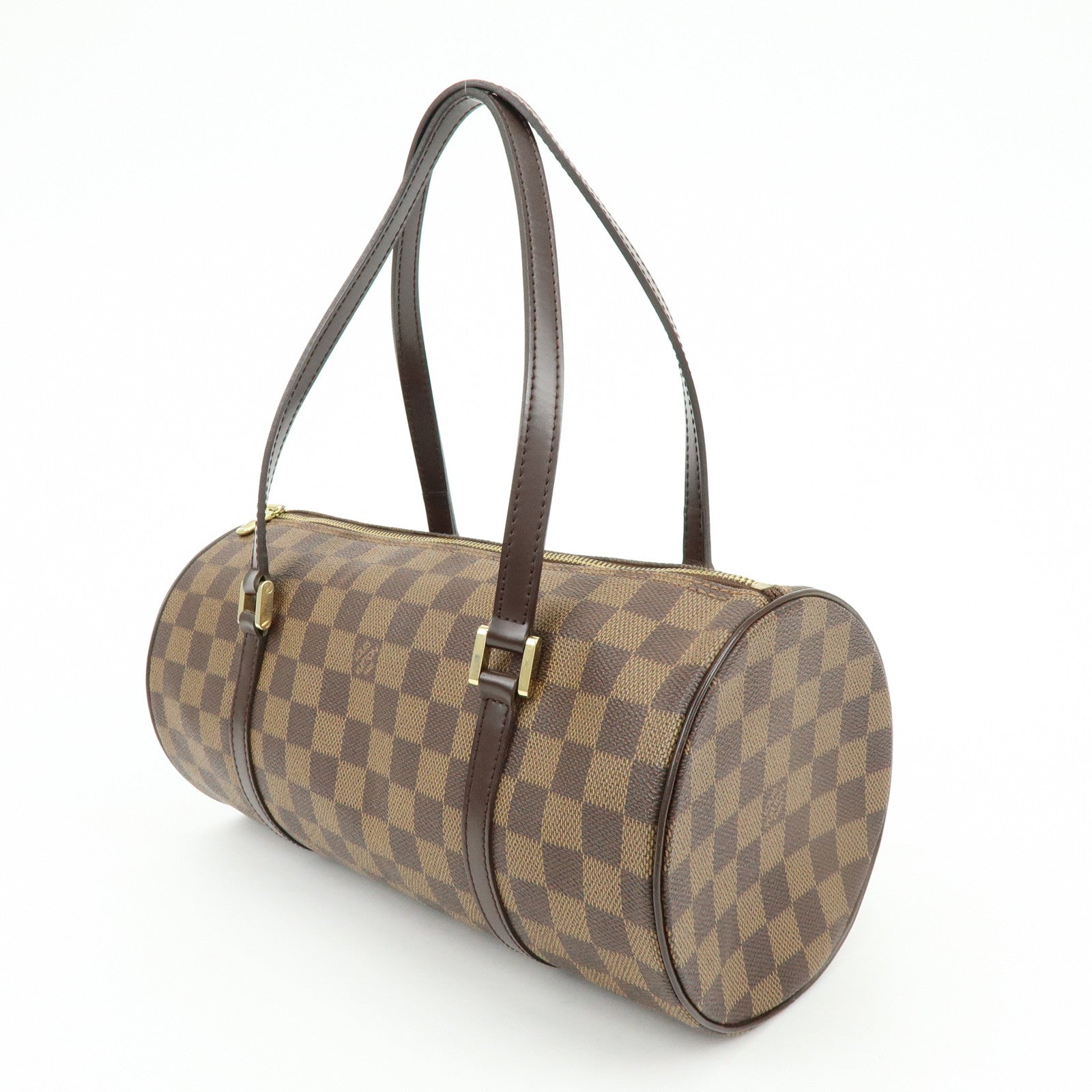Louis Vuitton Damier Ebene Papillon 30 Hand Bag Brown N51303