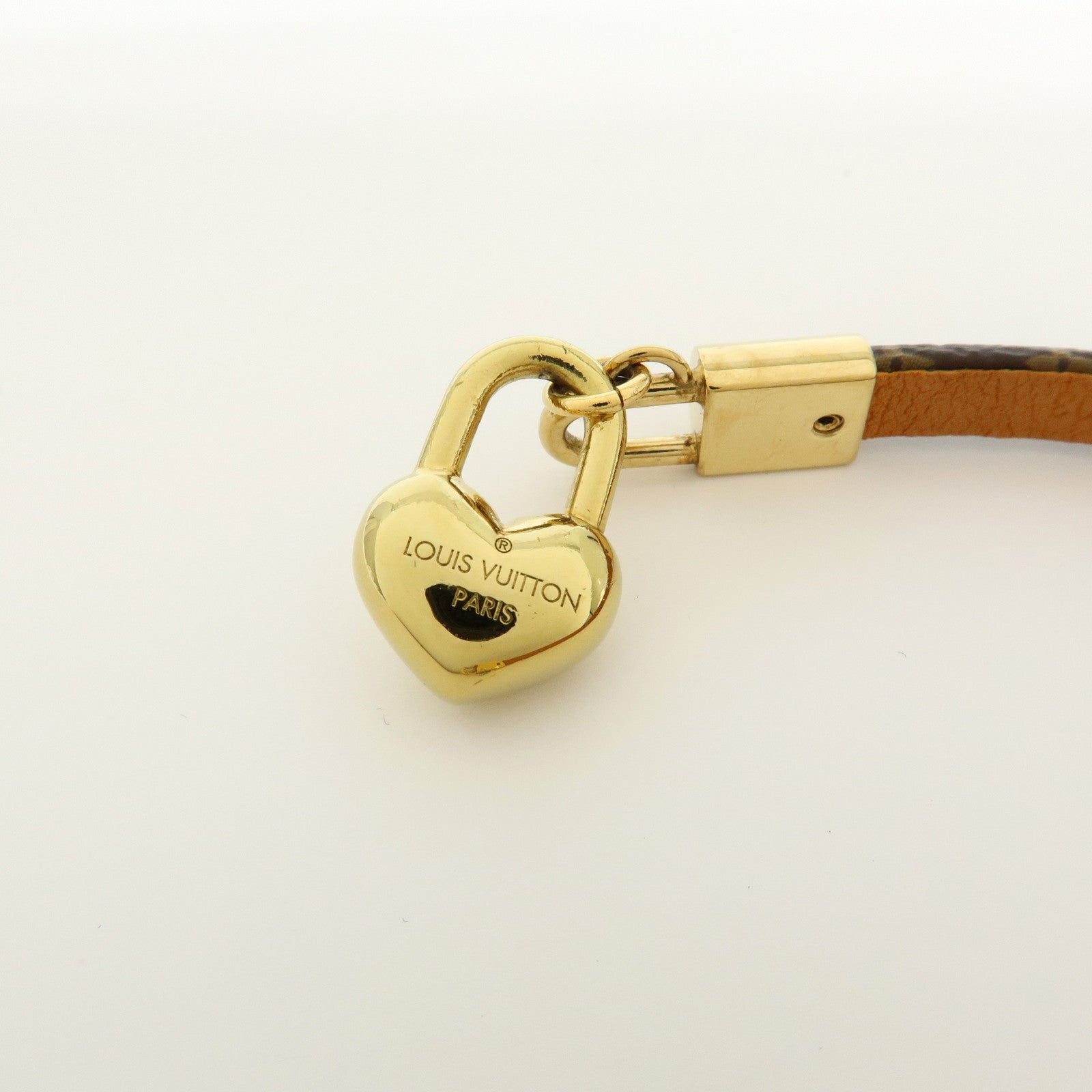 Louis Vuitton Monogram Bracelet Crazy In Lock Size 17 Brown M6451