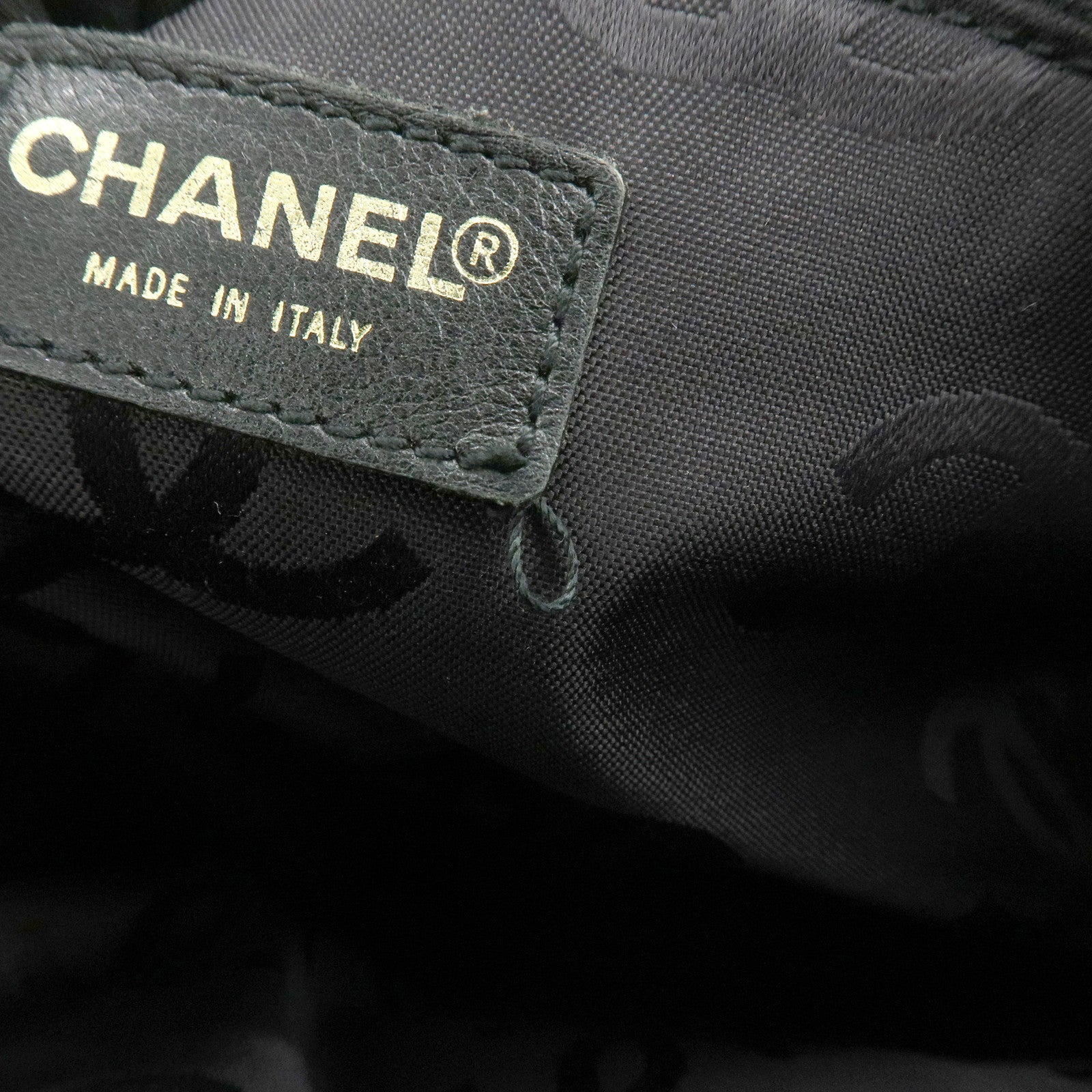 CHANEL COCO Mark Caviarskin Shoulder Bag Tote Bag Black