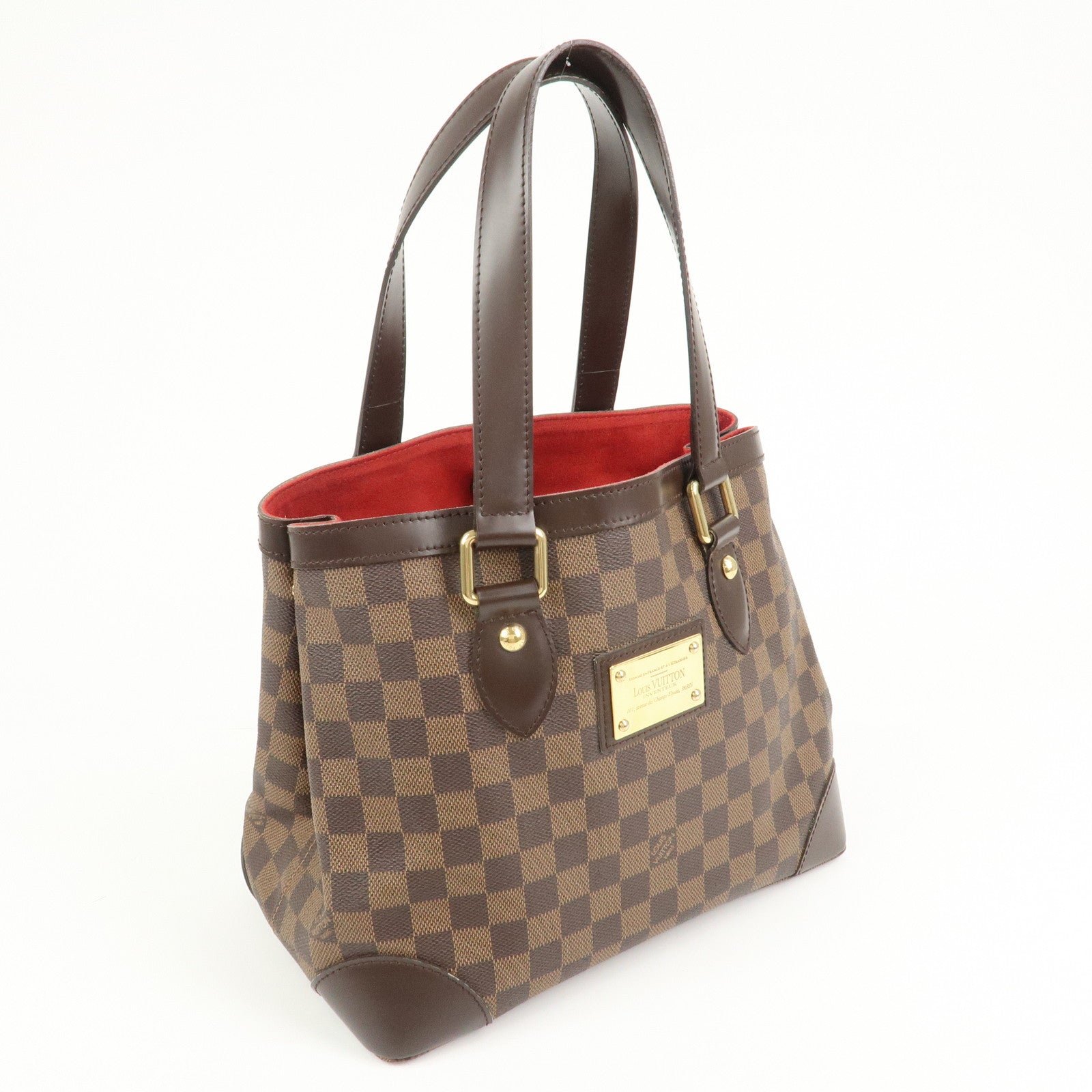 Louis Vuitton Damier Ebene Hampstead PM Hand Bag Tote Bag N51205