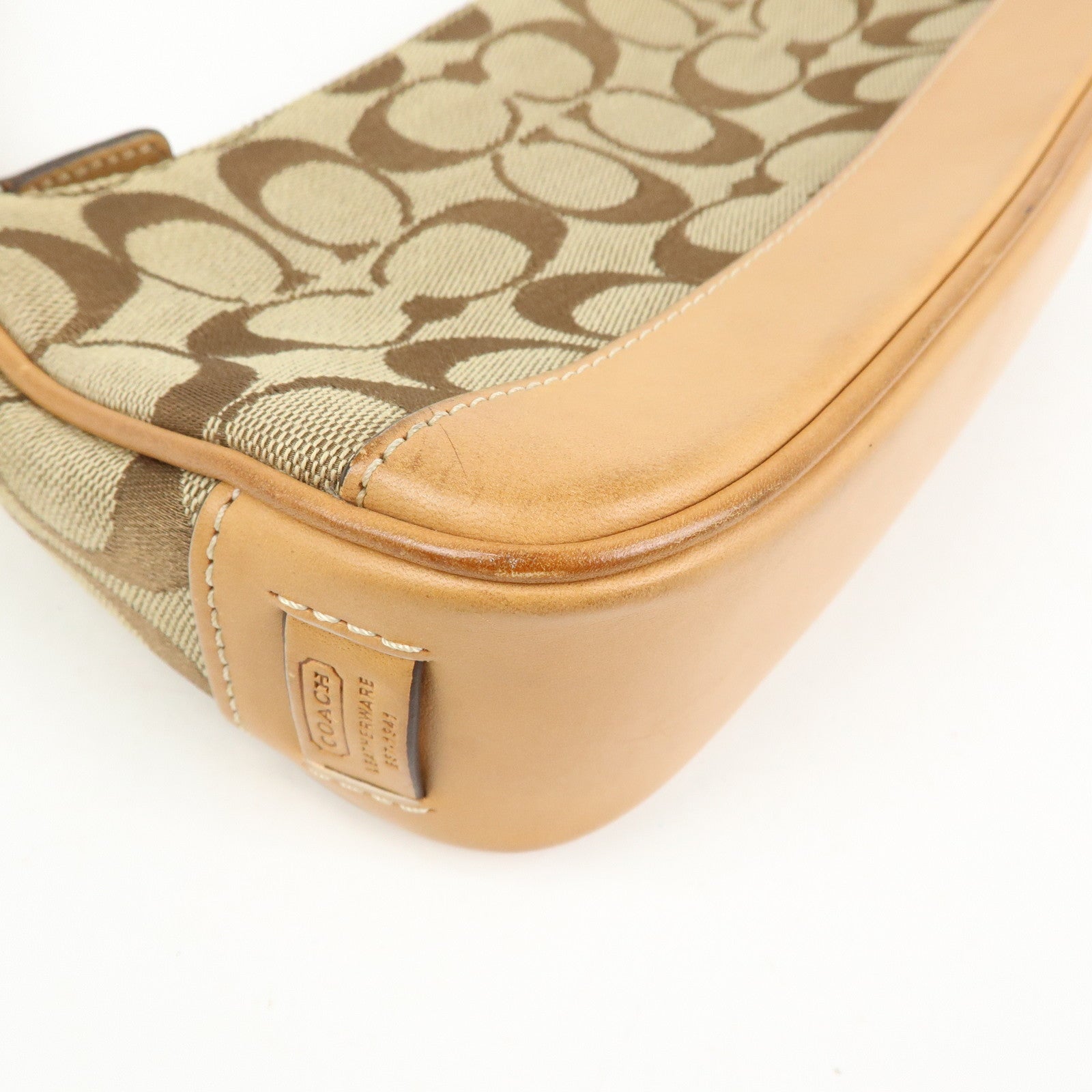 COACH Signature Set of 2 Mini Canvas Leather Shoulder Hand Bag