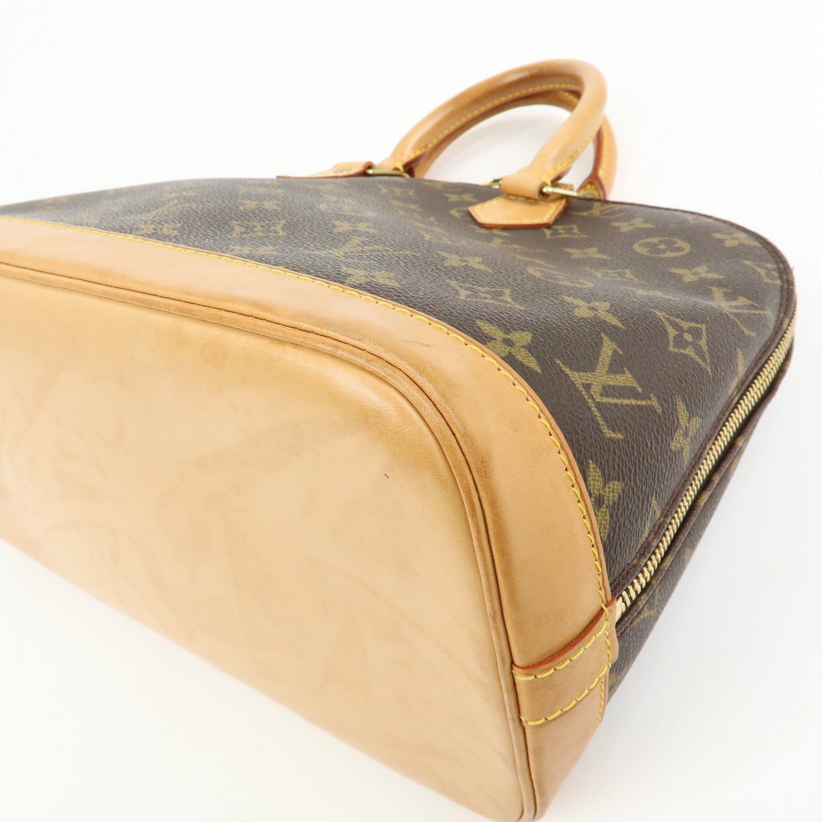 Louis Vuitton Monogram Alma Hand Bag Brown M51130