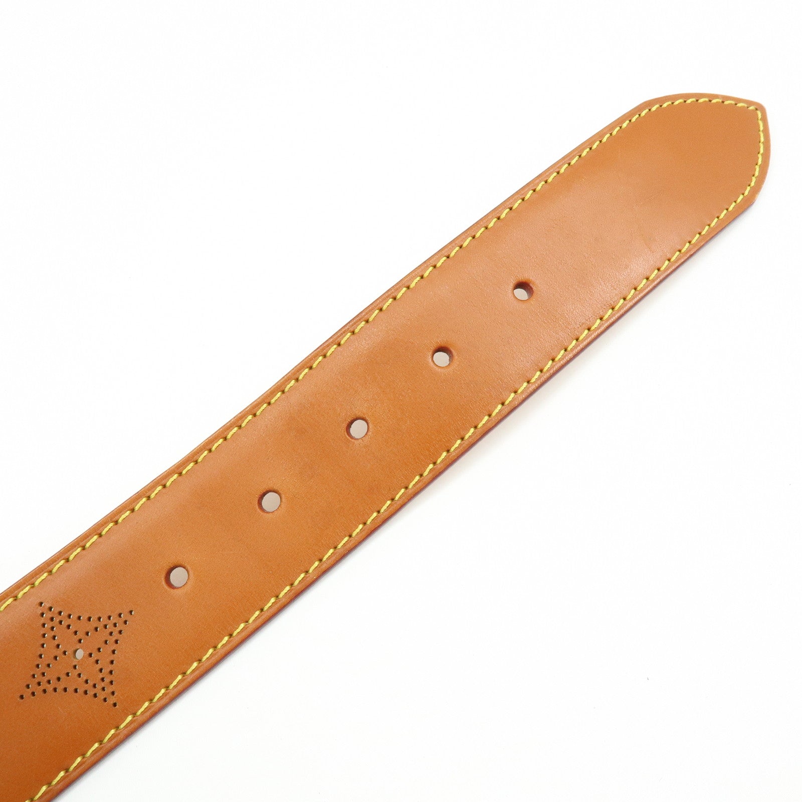 Louis Vuitton Monogram Ceinture Perforee Belt 90/36 Brown M6939