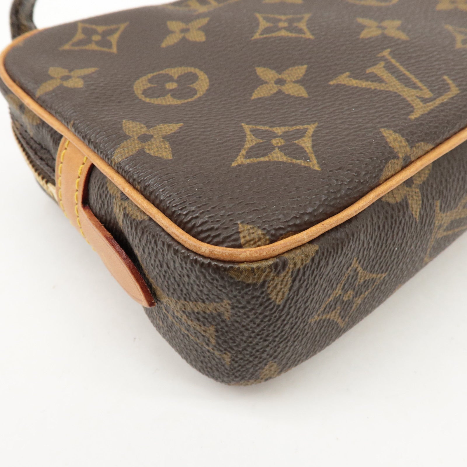 Louis Vuitton Monogram Pochette Marly Bandouliere Bag Brown M51828 Used