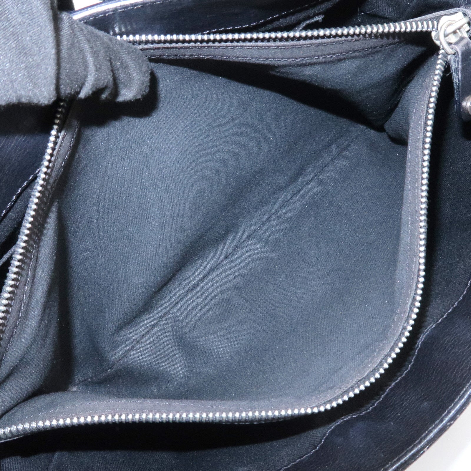 CELINE Leather Boogie Bag Macadam Engraved Hand Bag Tote Bag Black