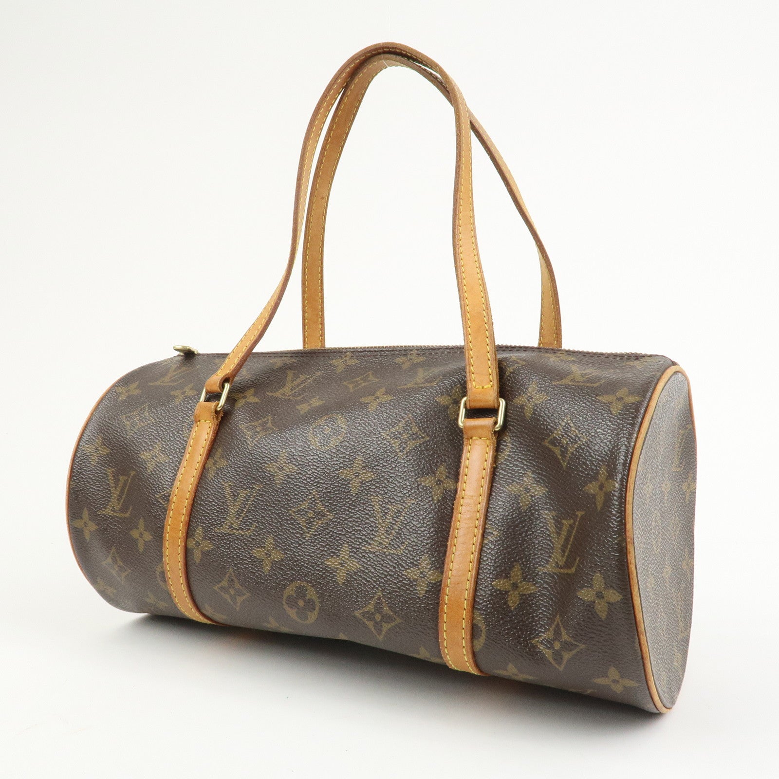 Louis Vuitton Monogram Papillon 30 Hand Bag Brown M51385