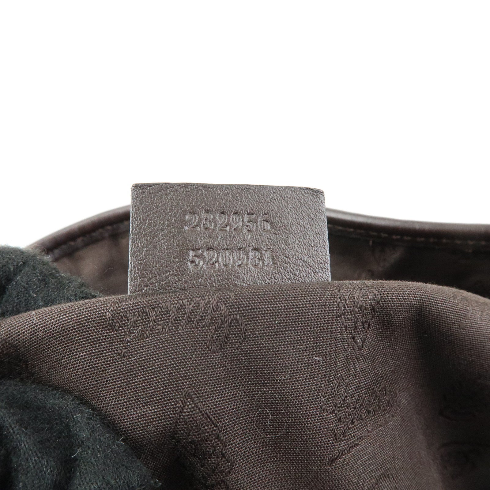 GUCCI GG Twins Guccissima Leather Tote Bag Dark Brown 232956