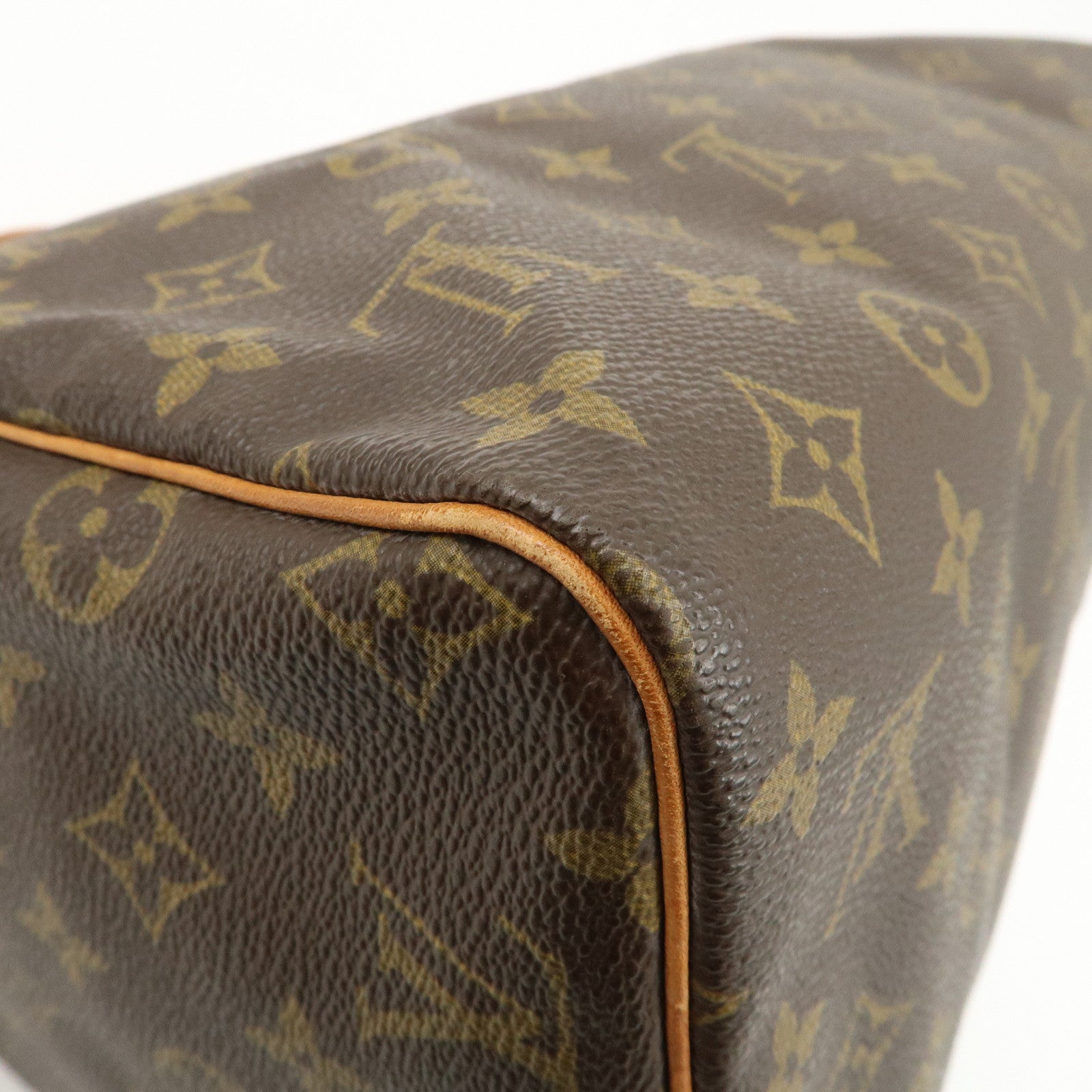 Louis Vuitton Monogram Speedy 30 Hand Bag Boston Bag Brown M41526 Used
