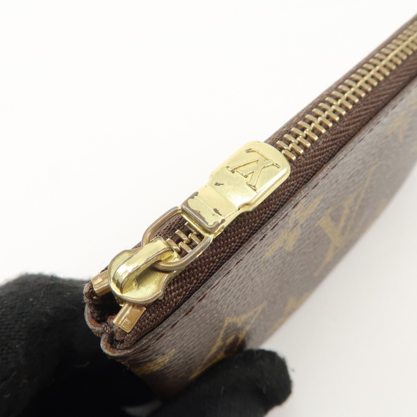 Louis Vuitton Monogram Set of 2 Canvas Coin Case Brown M62650 Used