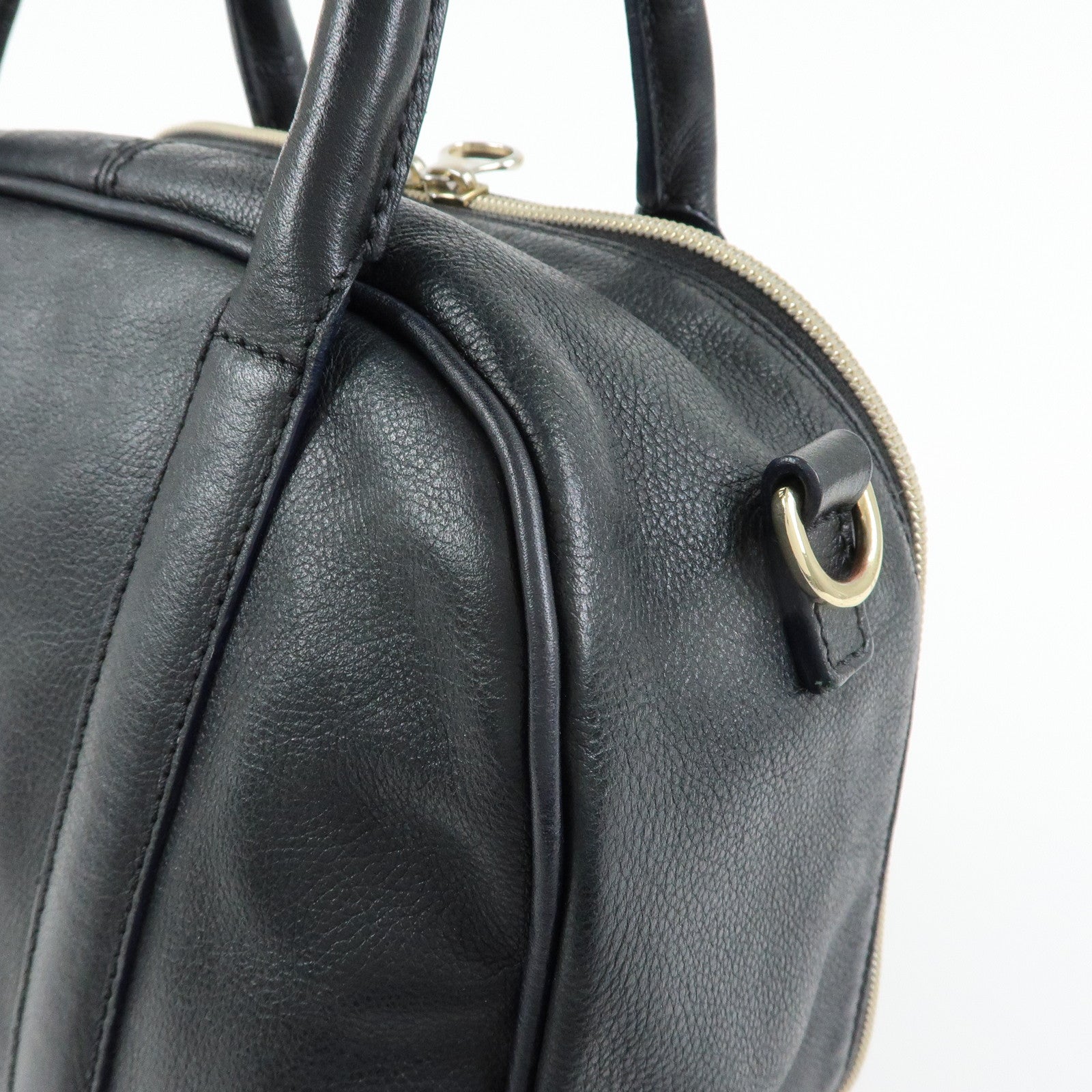Chloe See By Chloe Leather 2Way Bag Shoulder Bag Hand Bag Black