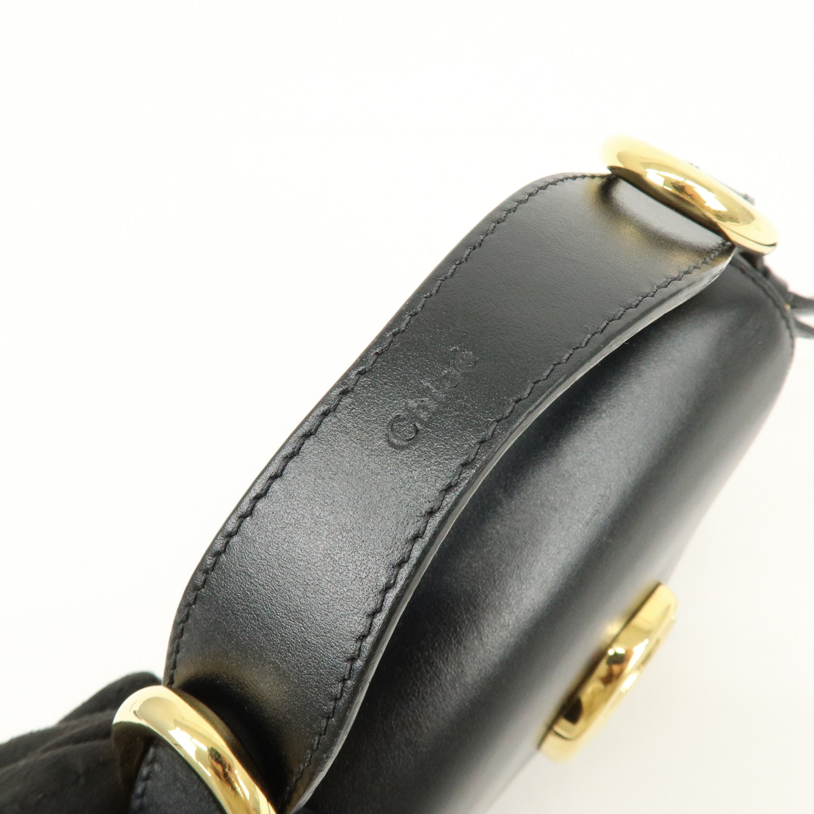 Chloe See By Chloe Leather 2Way Bag Shoulder Bag Hand Bag Black