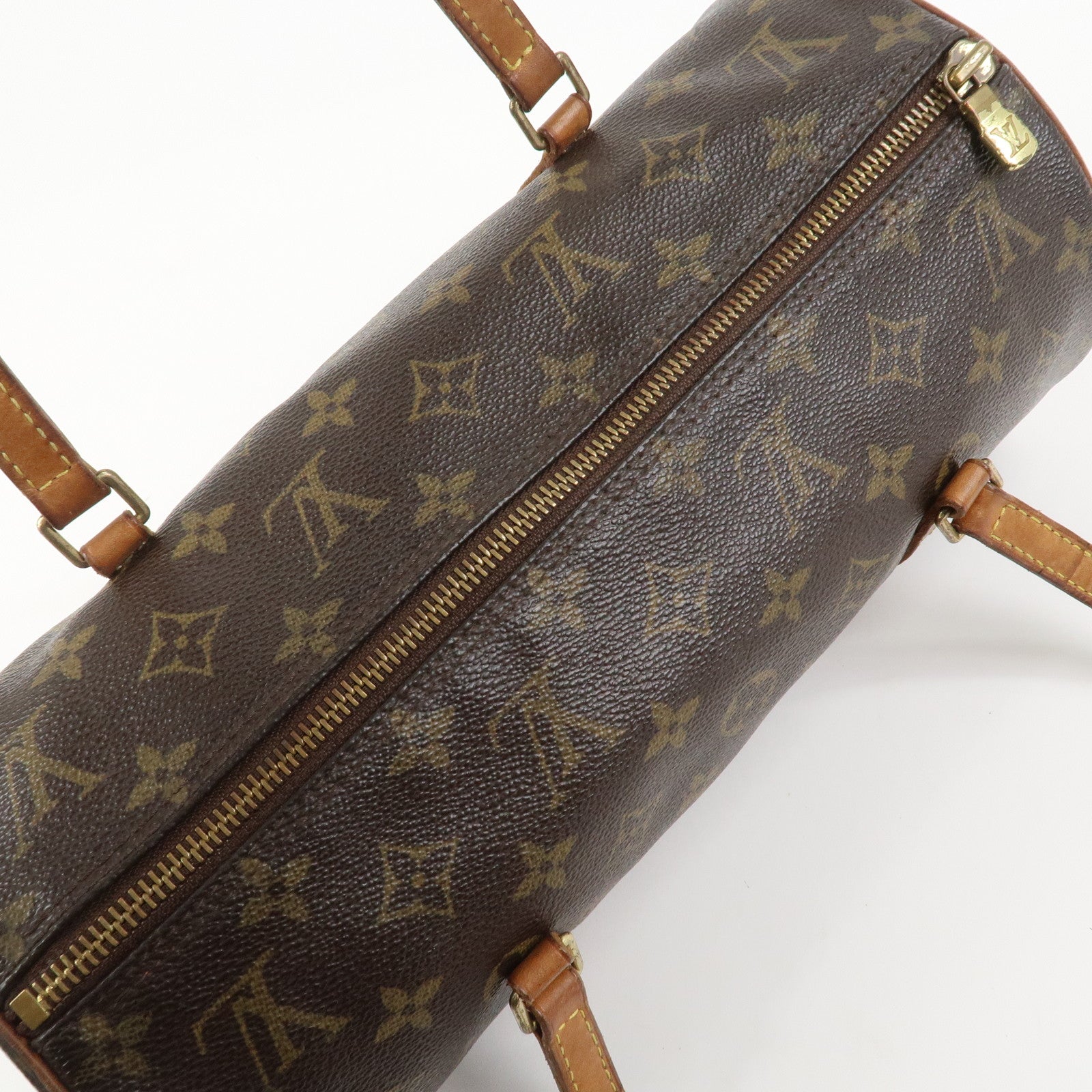 Louis Vuitton Monogram Papillon 30 Hand Bag Brown M51385