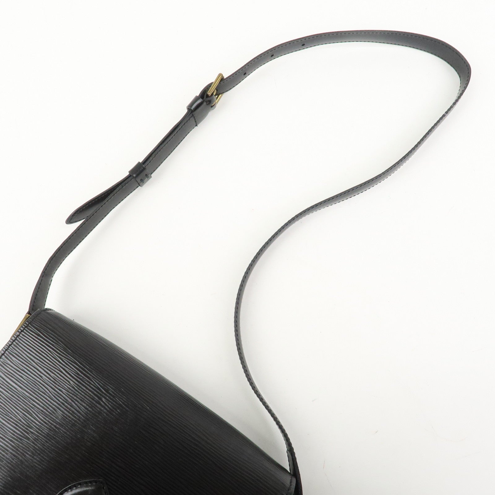 Louis Vuitton Epi Saint Cloud Shoulder Bag Black Noir M52192