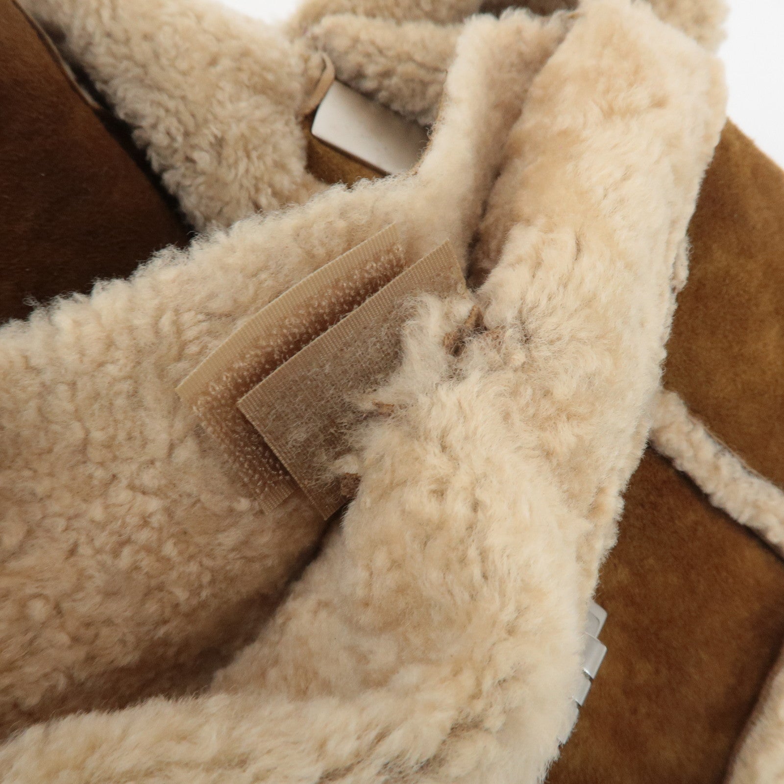 CHANEL Chocolate Bar Suede Mouton Shoulder Bag Hand Bag Brown Used