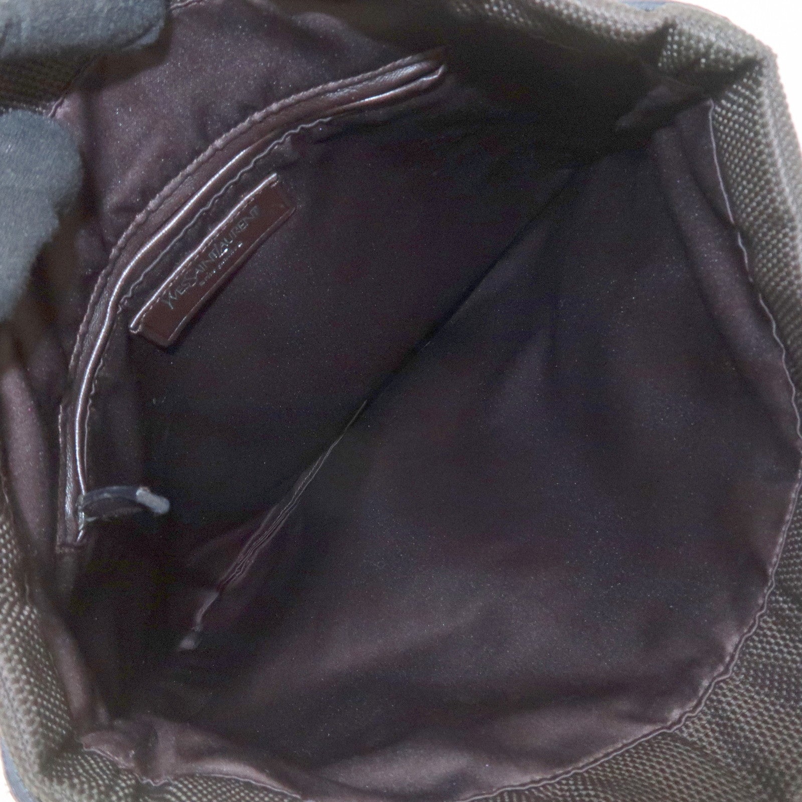 SAINT LAURENT PARIS Kahala Nylon Leather Tote Bag Brown 123435