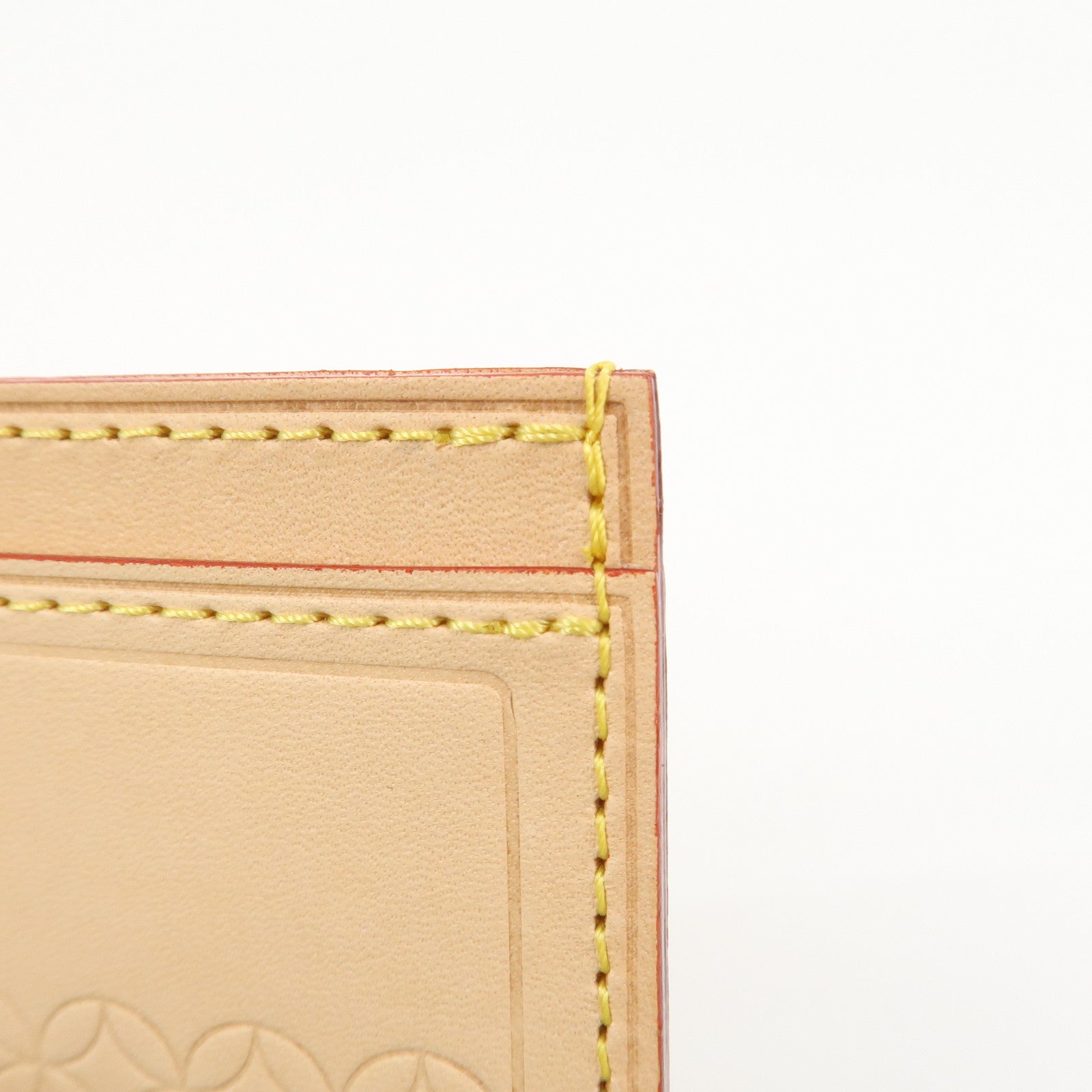 Louis Vuitton Nume Leather Card Case Card Holder Natural