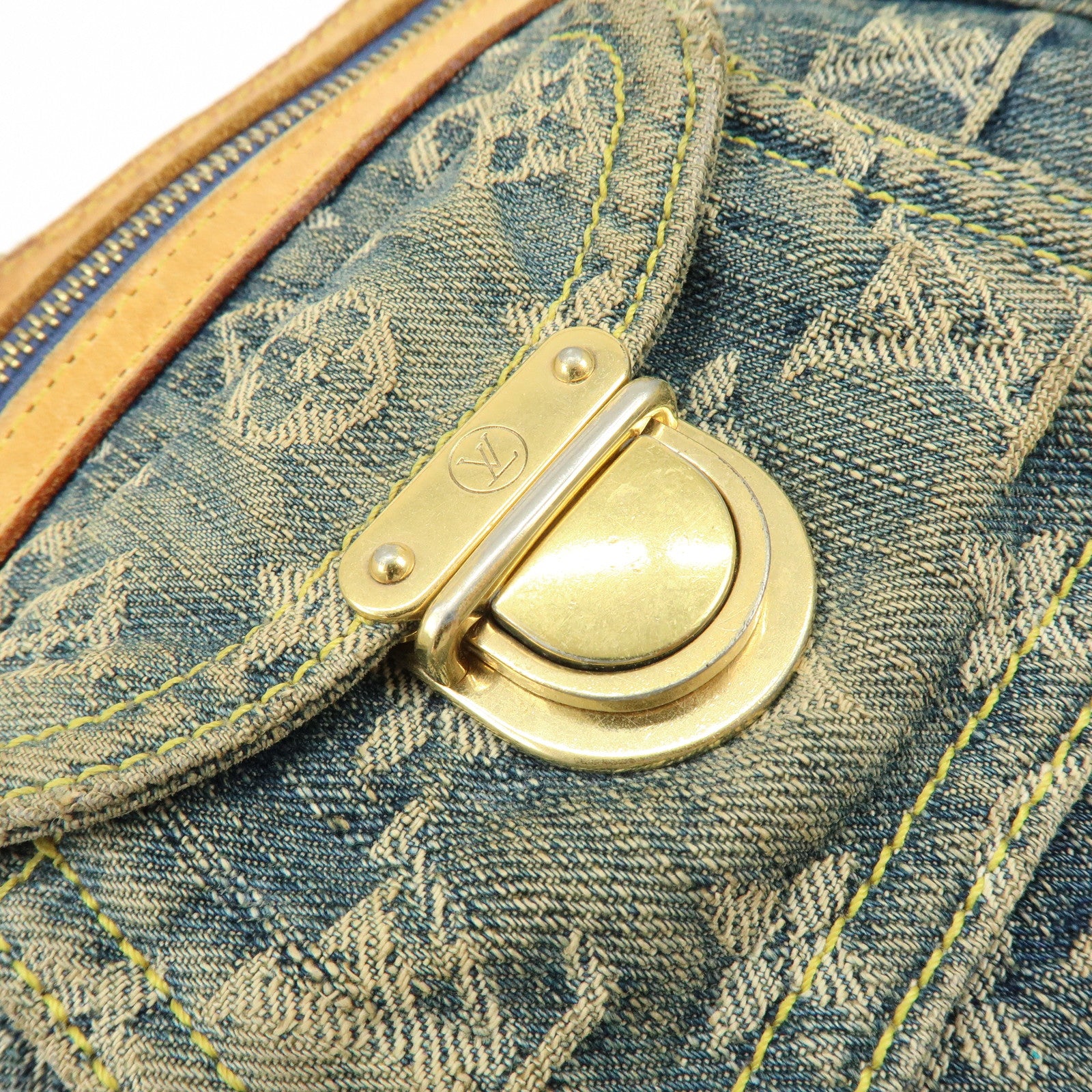 Louis Vuitton Monogram Denim Baggy PM 2Way Bag Shoulder Bag M95049