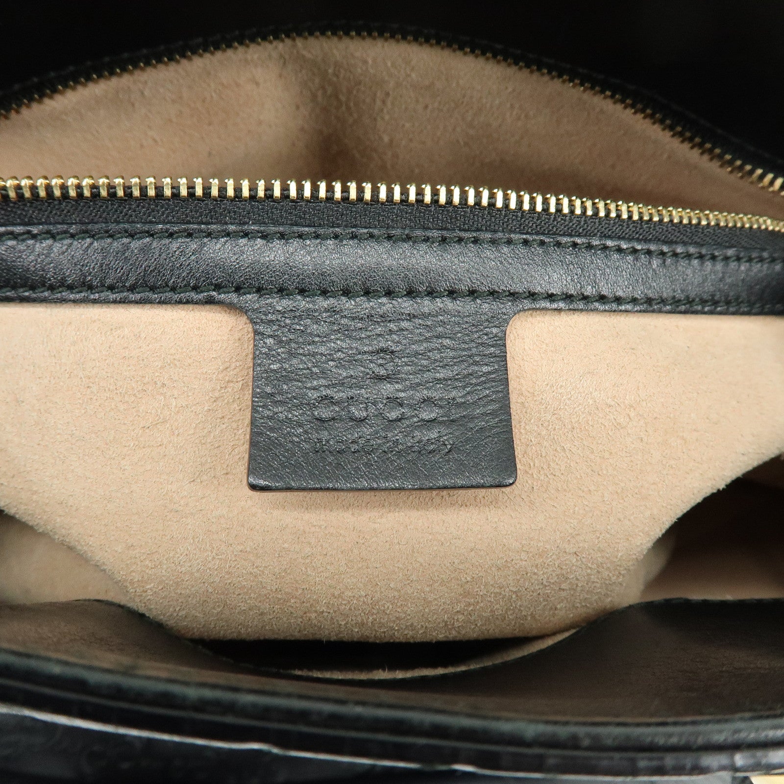 GUCCI Guccissima Leather 2Way Bag Hand Shoulder Bag Black 453704