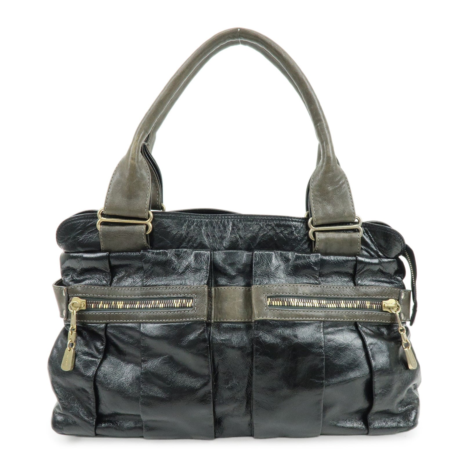 Chloe See By Chloe Day Tripper Patent Leather Tote Bag Black