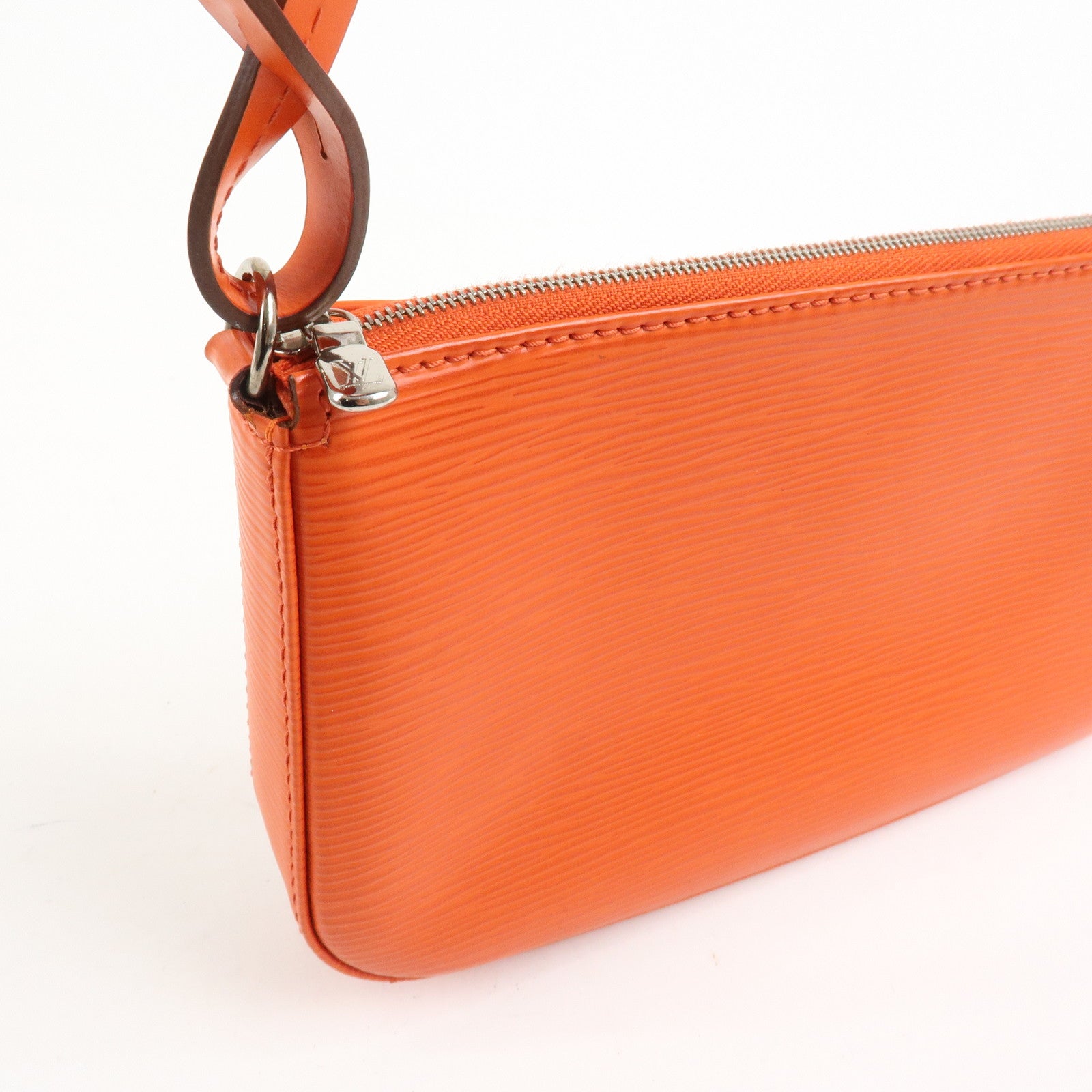Louis Vuitton Epi Pochette Accessoires Pouch New Style Piment Orange M40778
