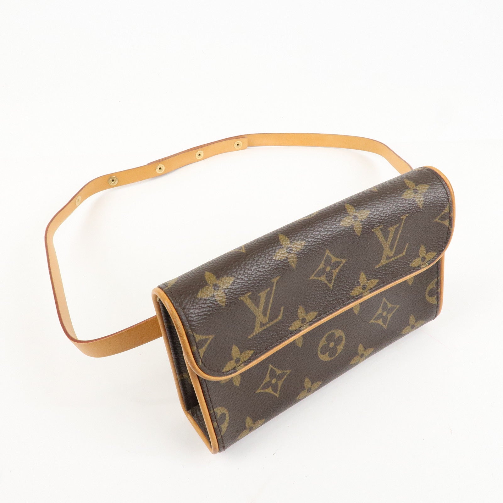 Louis Vuitton Monogram Pochette Florentine Waist Bag Belt XS M51855 Used