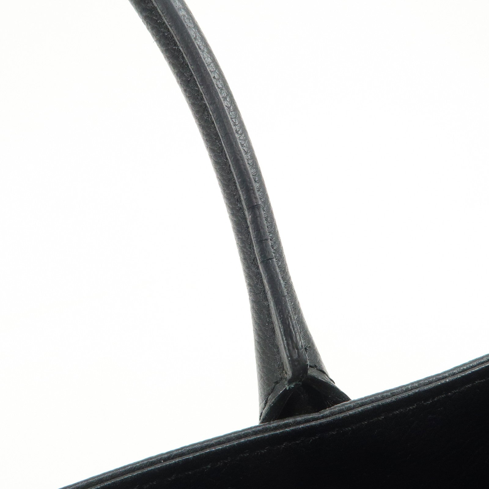 CHANEL Executive Leather Tote Bag Hand Bag Black A15206