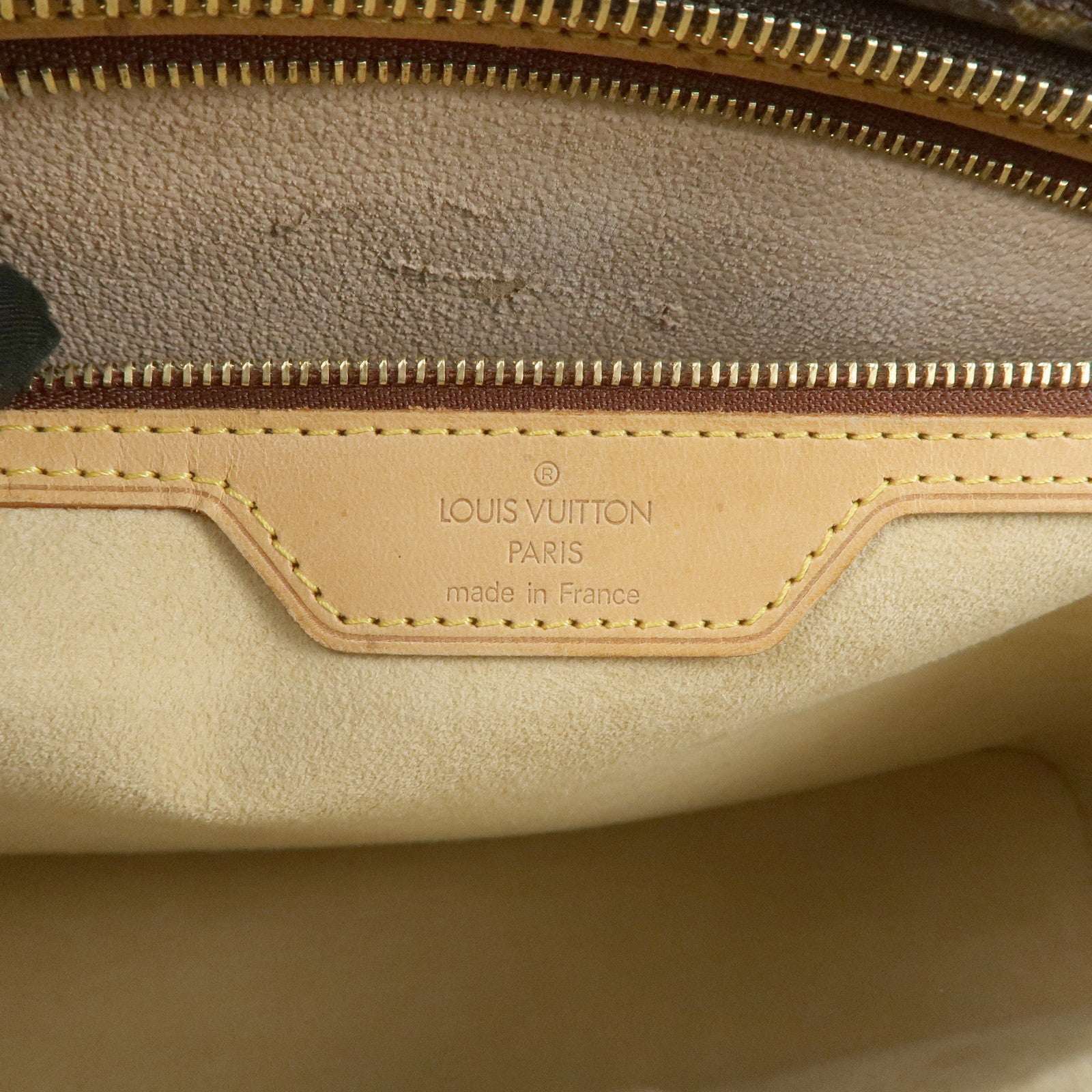 Louis Vuitton Monogram Luco Tote Bag Hand Bag Brown M51155 Used