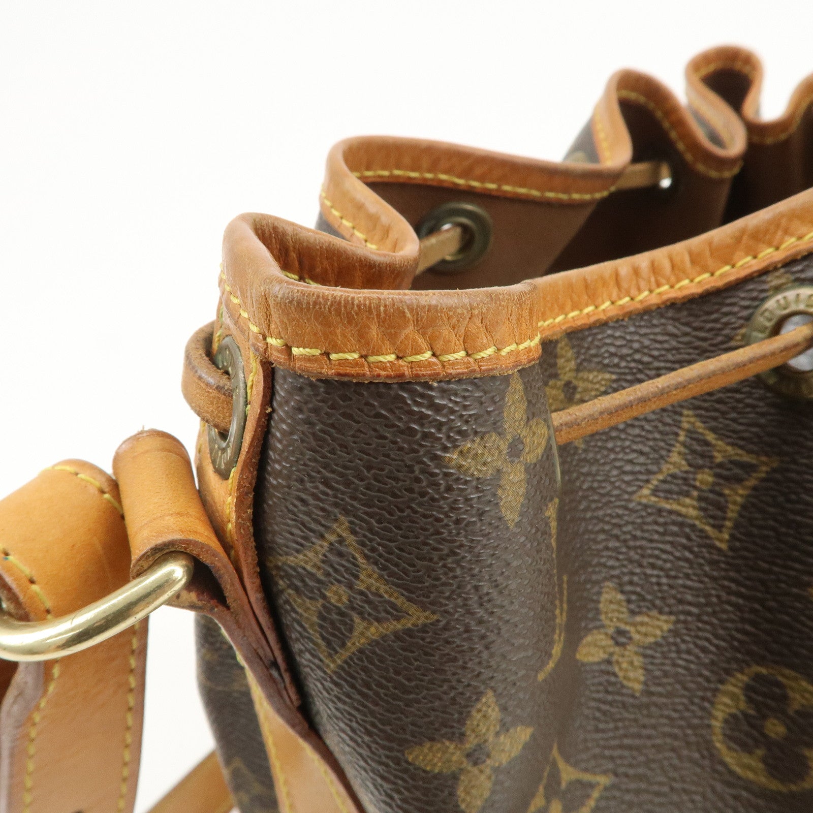 Louis Vuitton Monogram Canvas Petit Noe Shoulder Bag Brown M42226