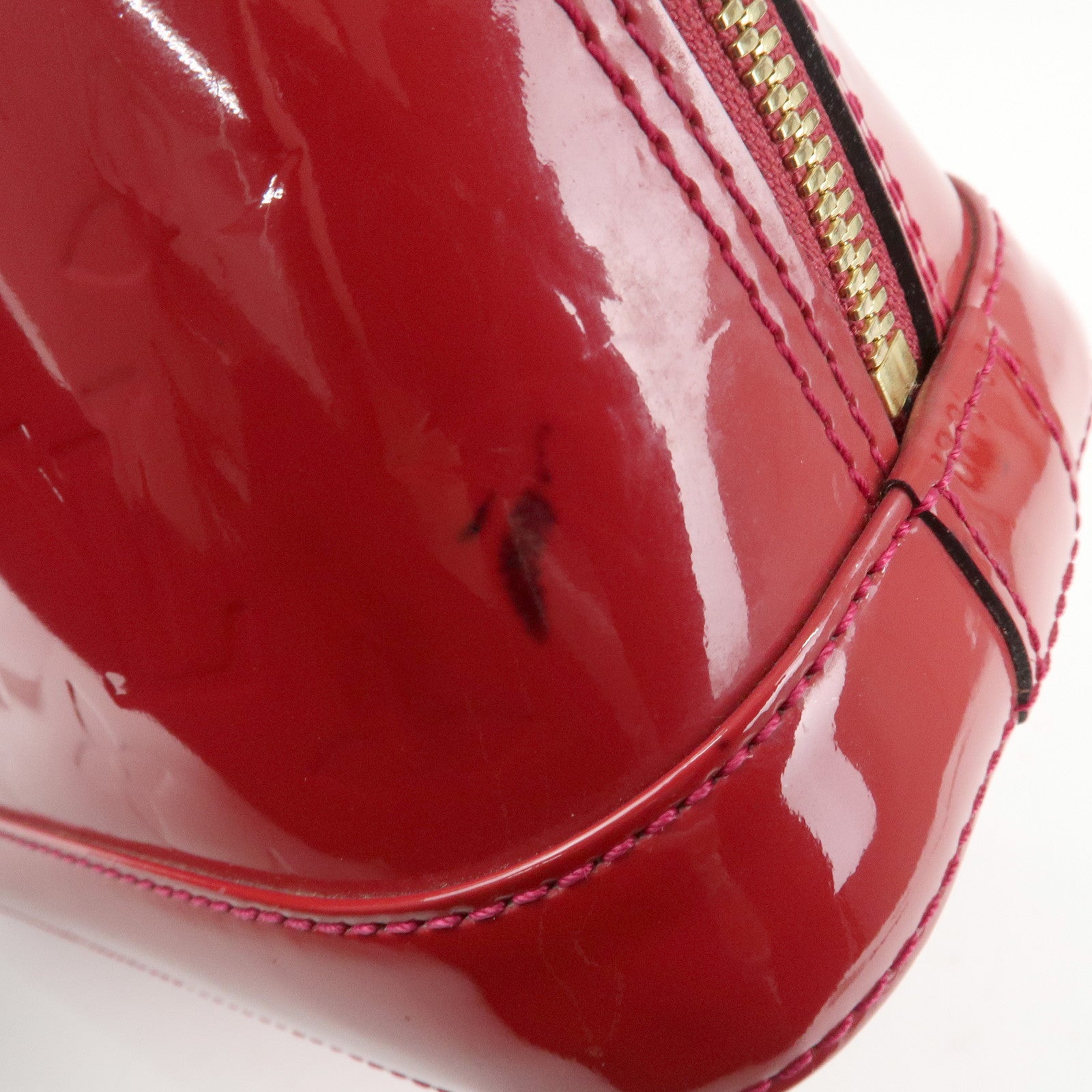Louis Vuitton Monogram Vernis Alma BB 2Way Bag Rose Indien M91771 Used