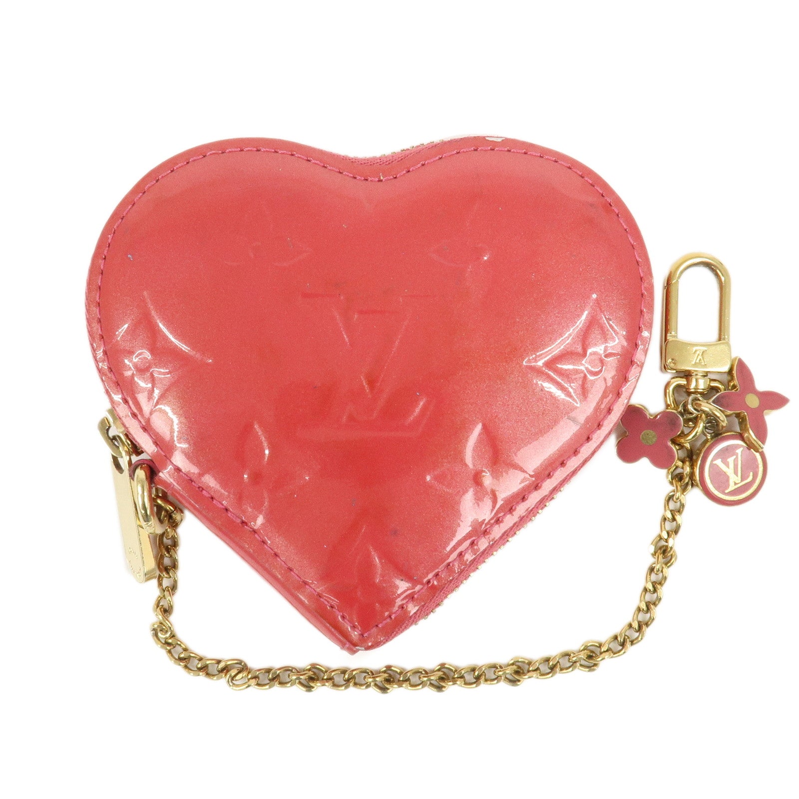 Louis Vuitton Monogram Vernis Porte Monnaie Coeur Coin Case M93562
