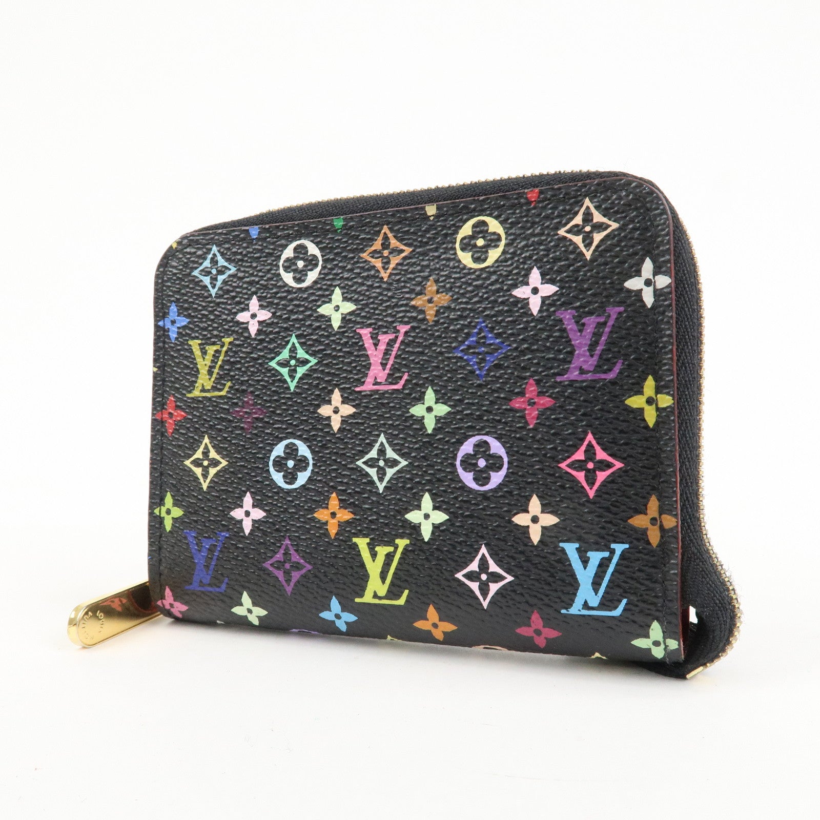 Louis Vuitton Monogram Multicolor Zippy Coin Wallet Noir M93740 Used