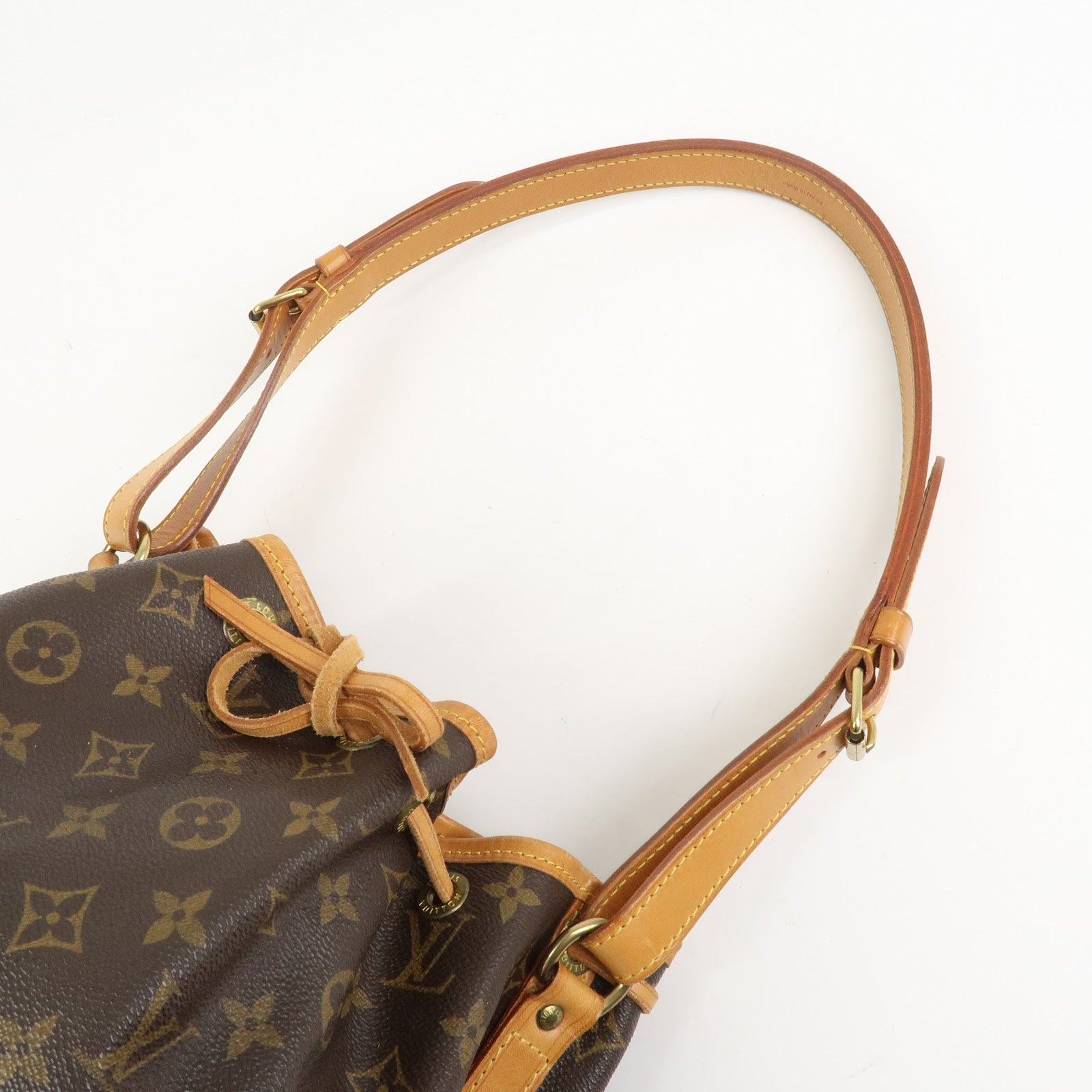 Louis Vuitton Monogram Petit Noe Shoulder Bag Brown M42226