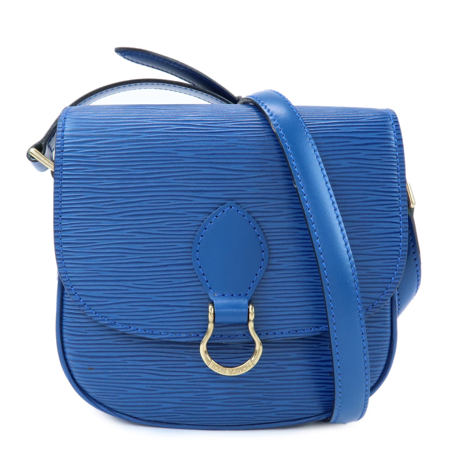 Louis Vuitton Epi Mini Saint Cloud Shoulder Bag Toledo Blue M52215