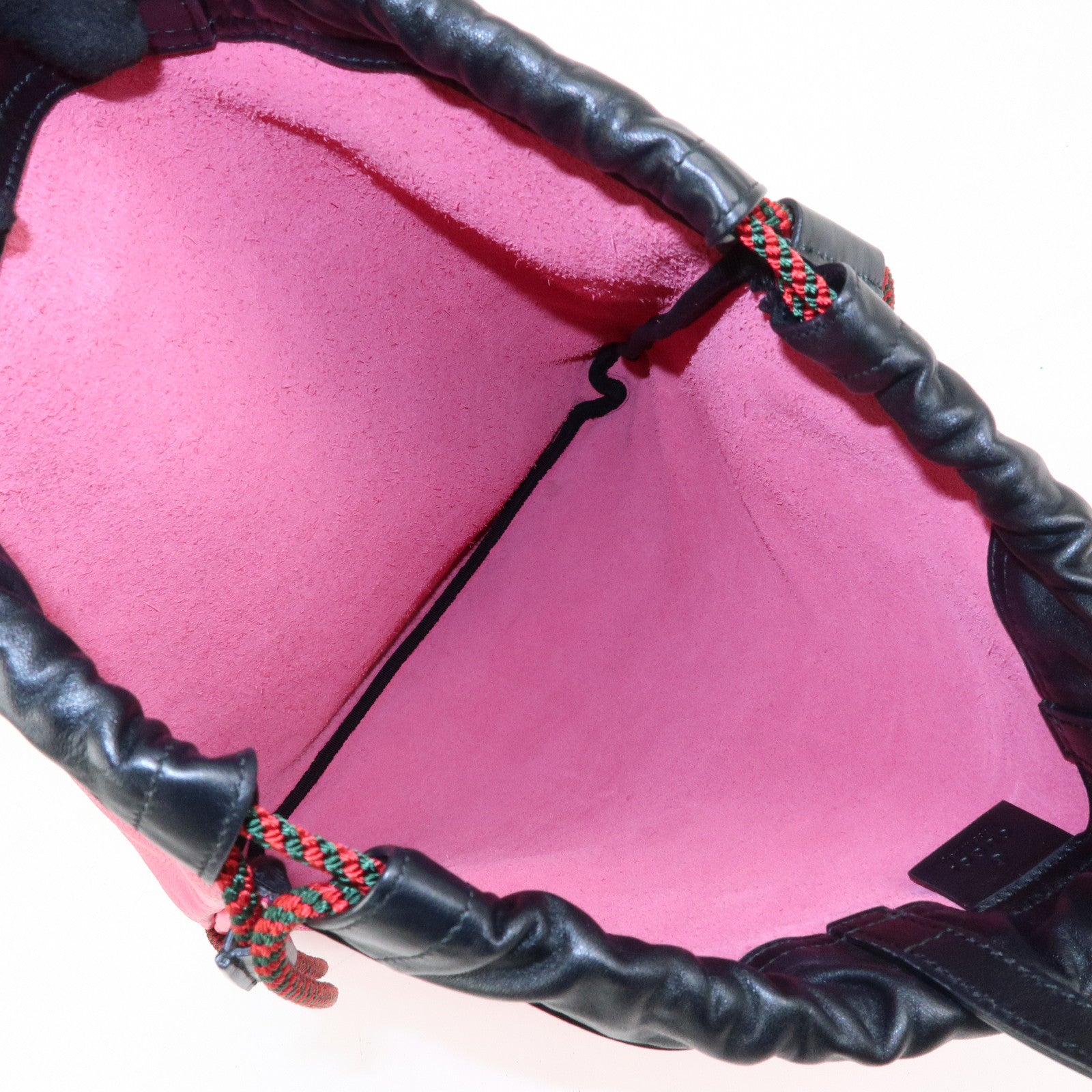 GUCCI Interlocking G Sherry Leather 2Way Bag Backpack Pink 494053