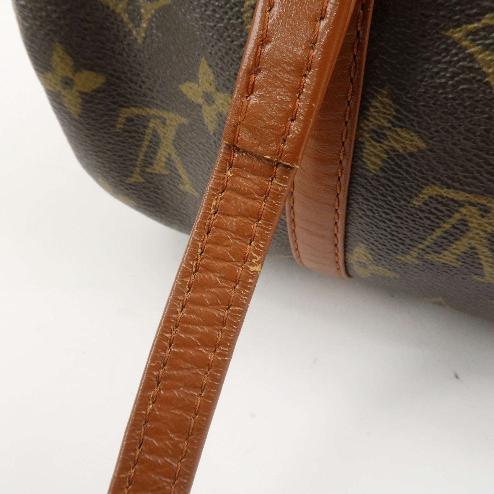 Louis Vuitton Monogram Papillon 30 Hand Bag Brown Old Style M51365