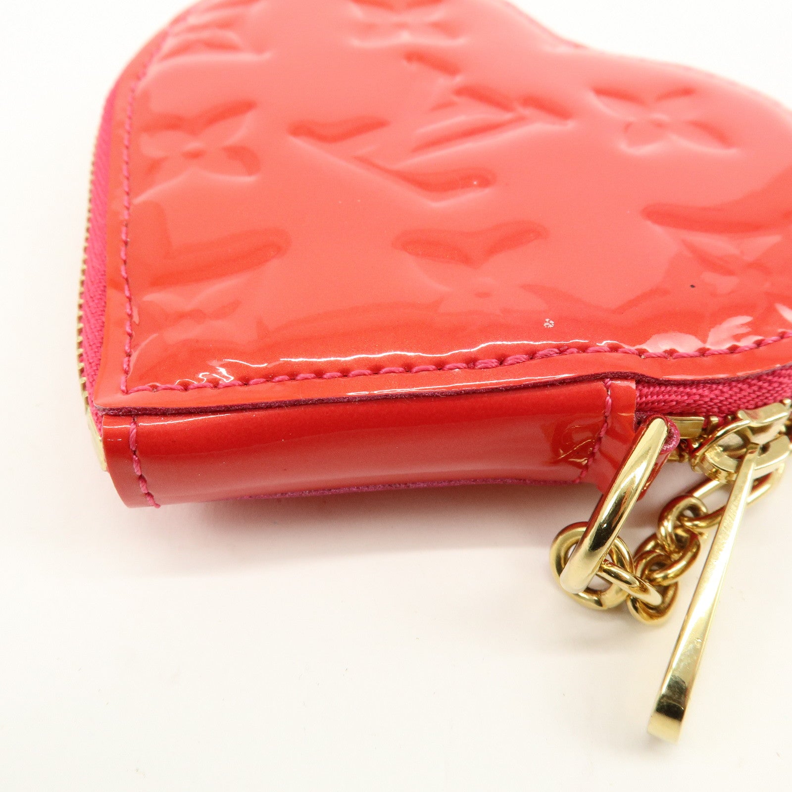 Louis Vuitton Monogram Vernis Porte Monnaie Coeur Coin Case M93657