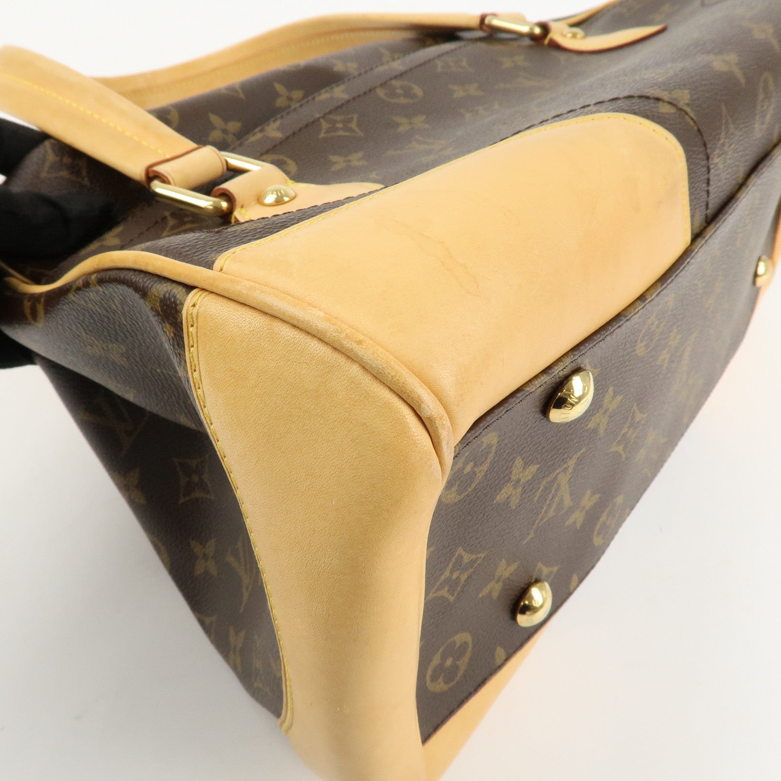 Louis Vuitton Monogram Beverly GM Hand Bag Brown M40120 Used