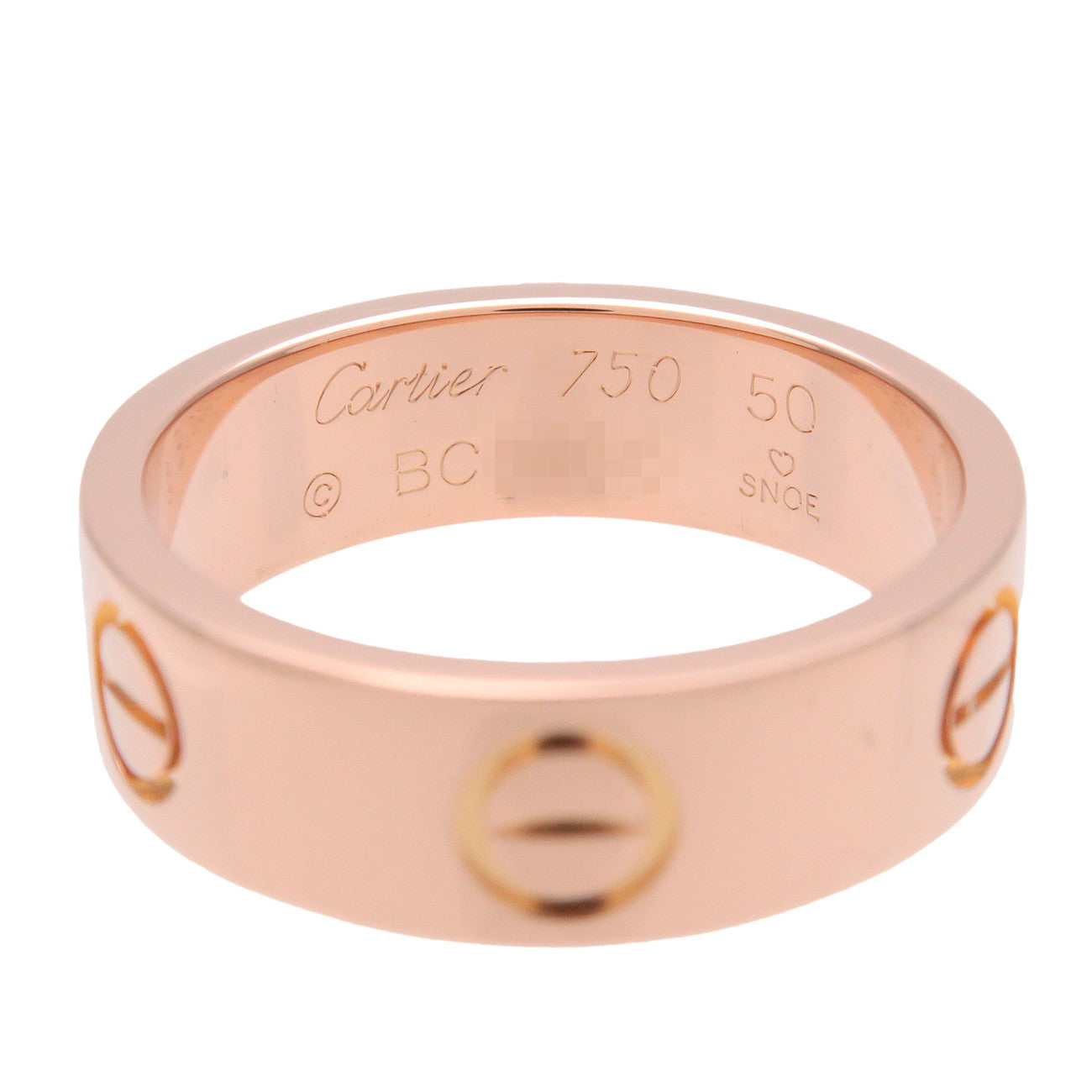 Cartier Love Ring K18 750PG Rose Gold #50 US5.25 EU50 HK11.5
