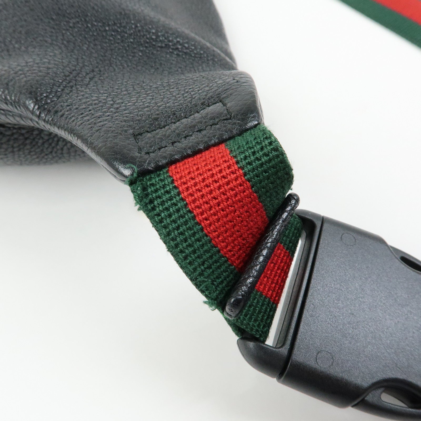 GUCCI Sherry Interlocking G Waist Pouch Body Bag Black 530412