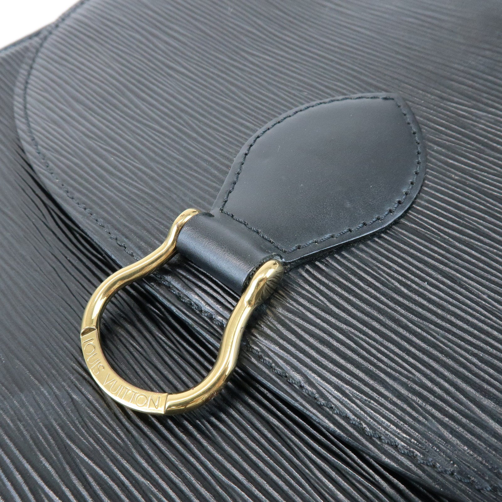 Louis Vuitton Epi Saint Cloud Shoulder Bag Black Noir M52192