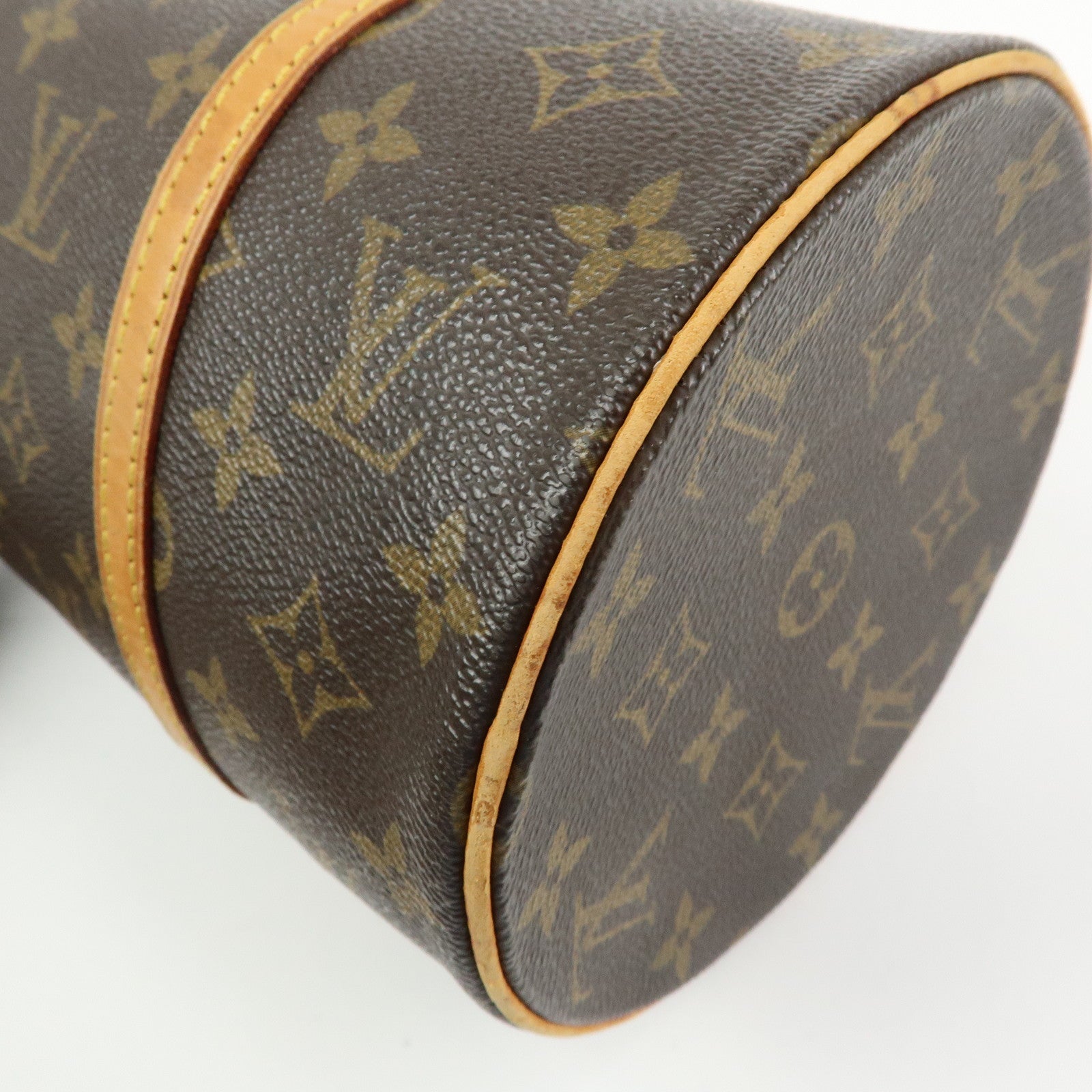 Louis Vuitton Monogram Papillon 30 Hand Bag Brown M51385